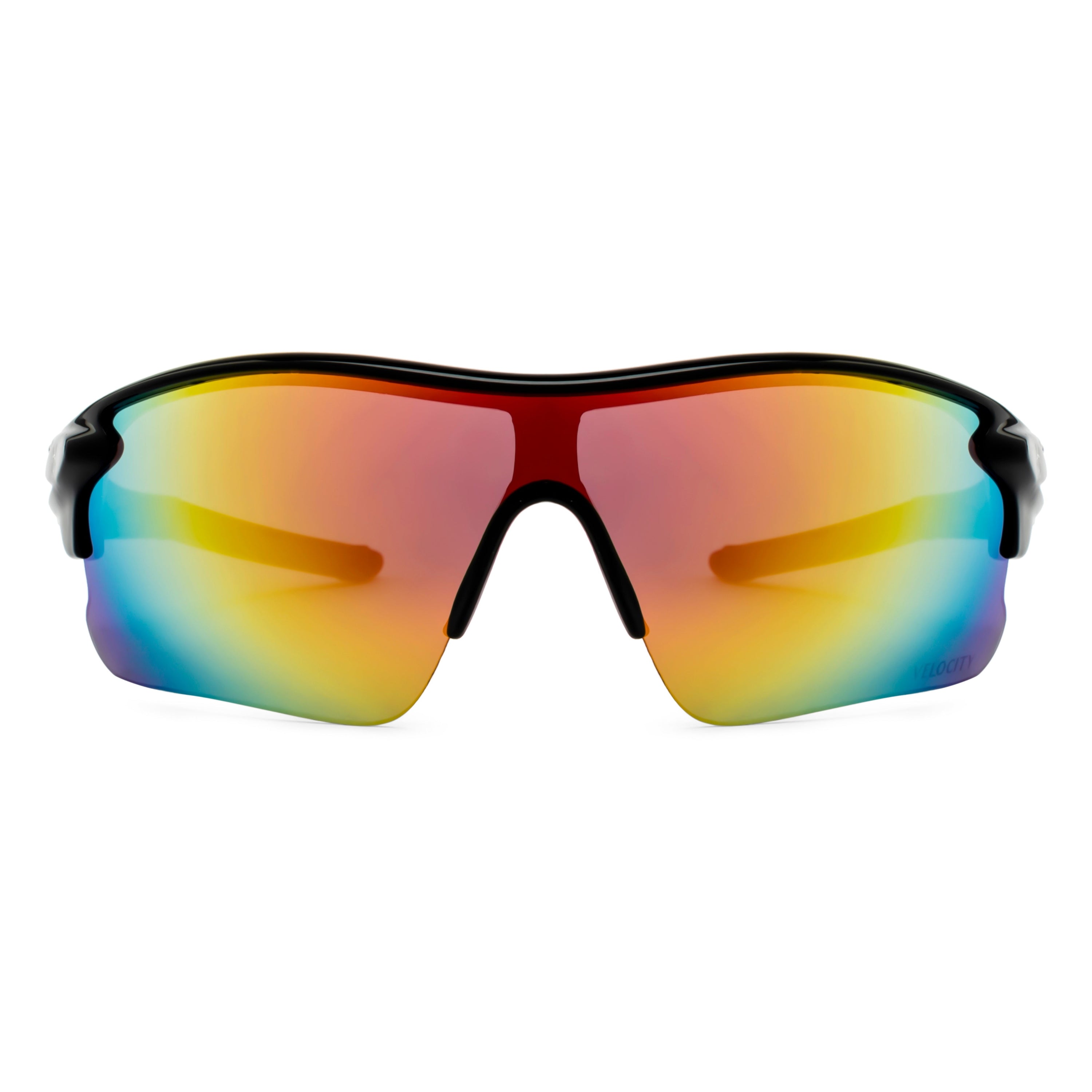 Velocity Sunglasses | Black and Multi Color | 100% UV Protected | Polycarbonate Sports Sunglasses for Men