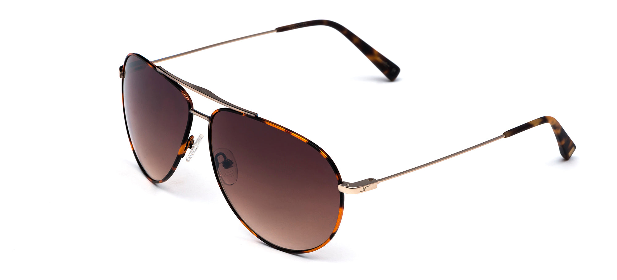 Velocity Luxe De Paris 104 Demi Brown Aviator Sunglass