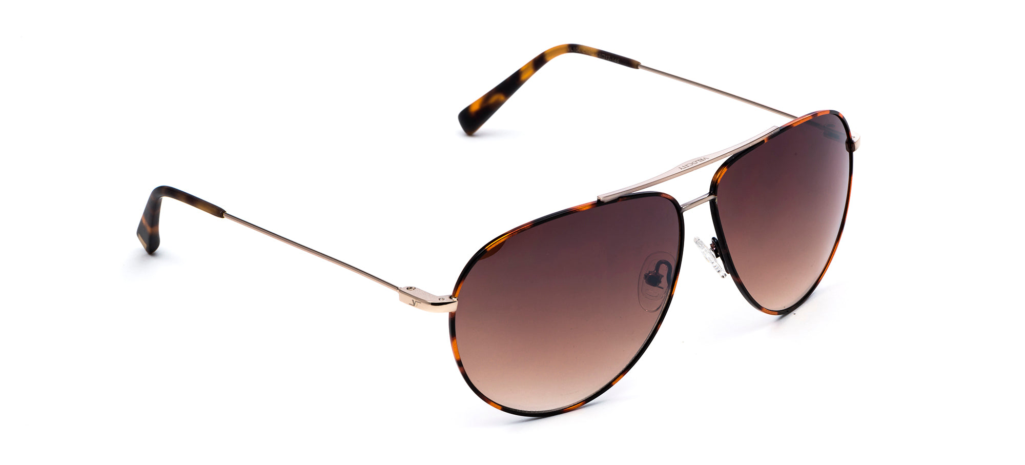 Velocity Luxe De Paris 104 Demi Brown Aviator Sunglass