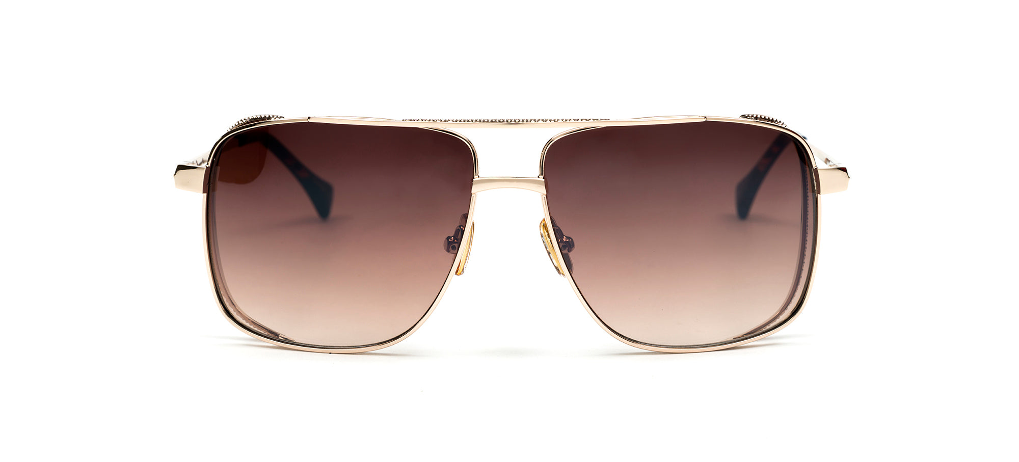 Velocity Luxe De Paris 101 Gold Square Sunglass