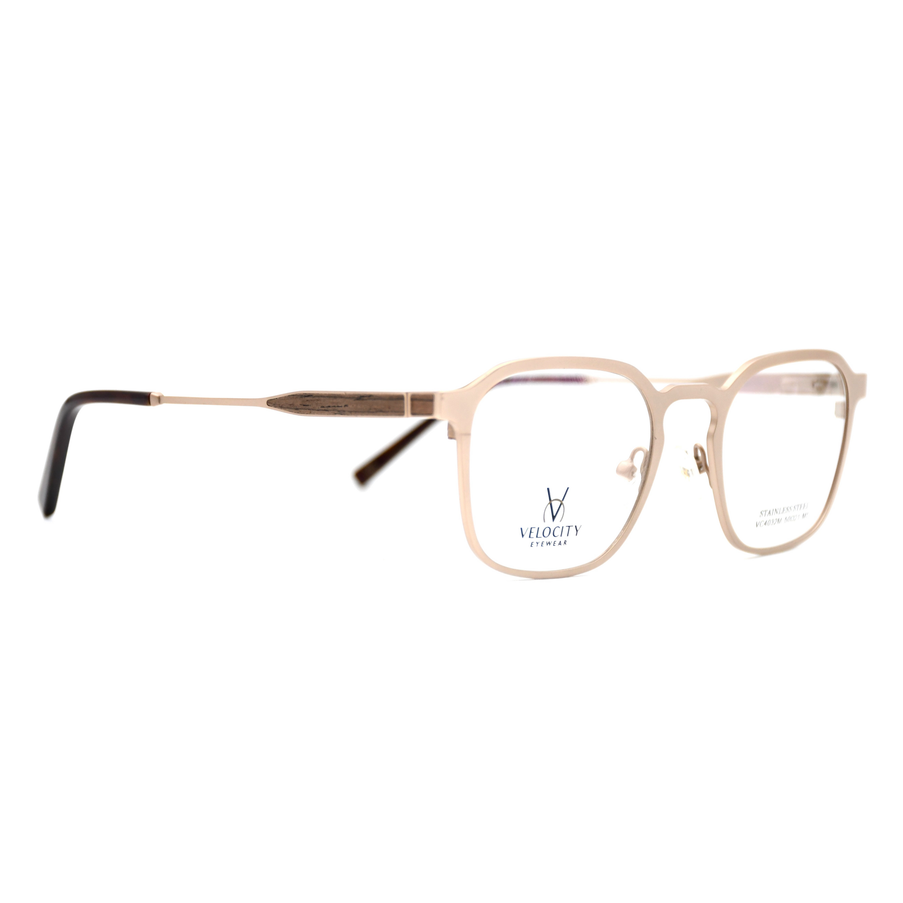 Velocity Rectangle Full Rim Metal Eyeglasses - 4032M-M5