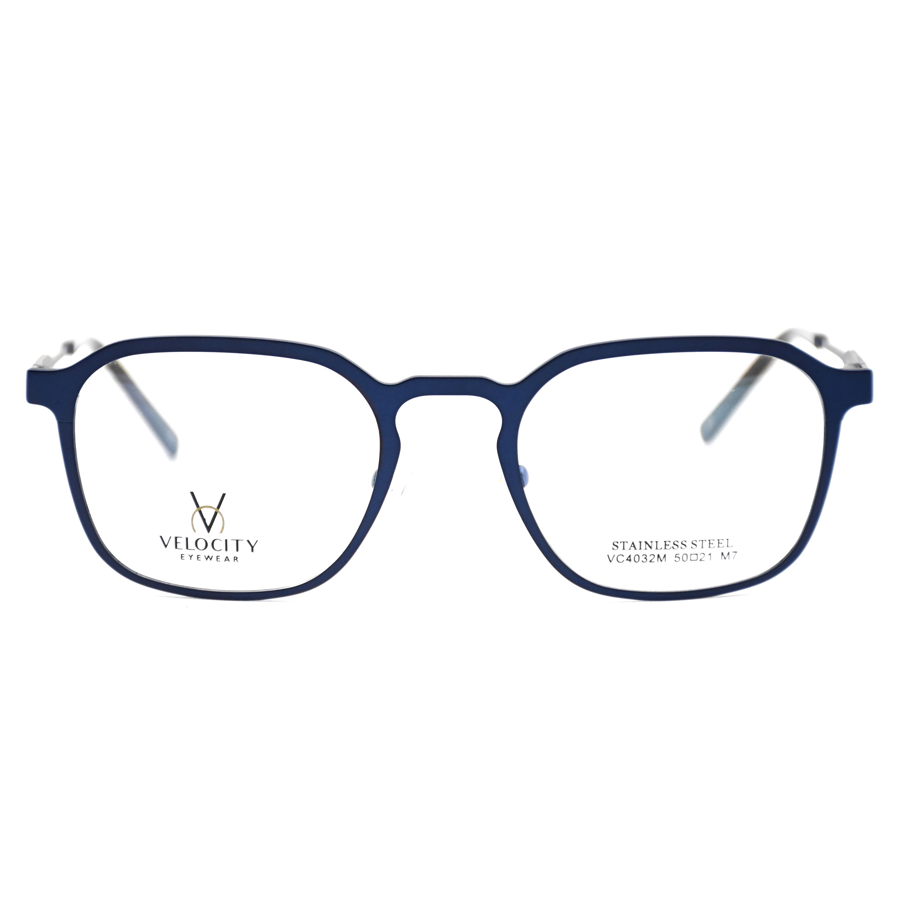 Velocity Rectangle Full Rim Metal Eyeglasses - 4032M-M7
