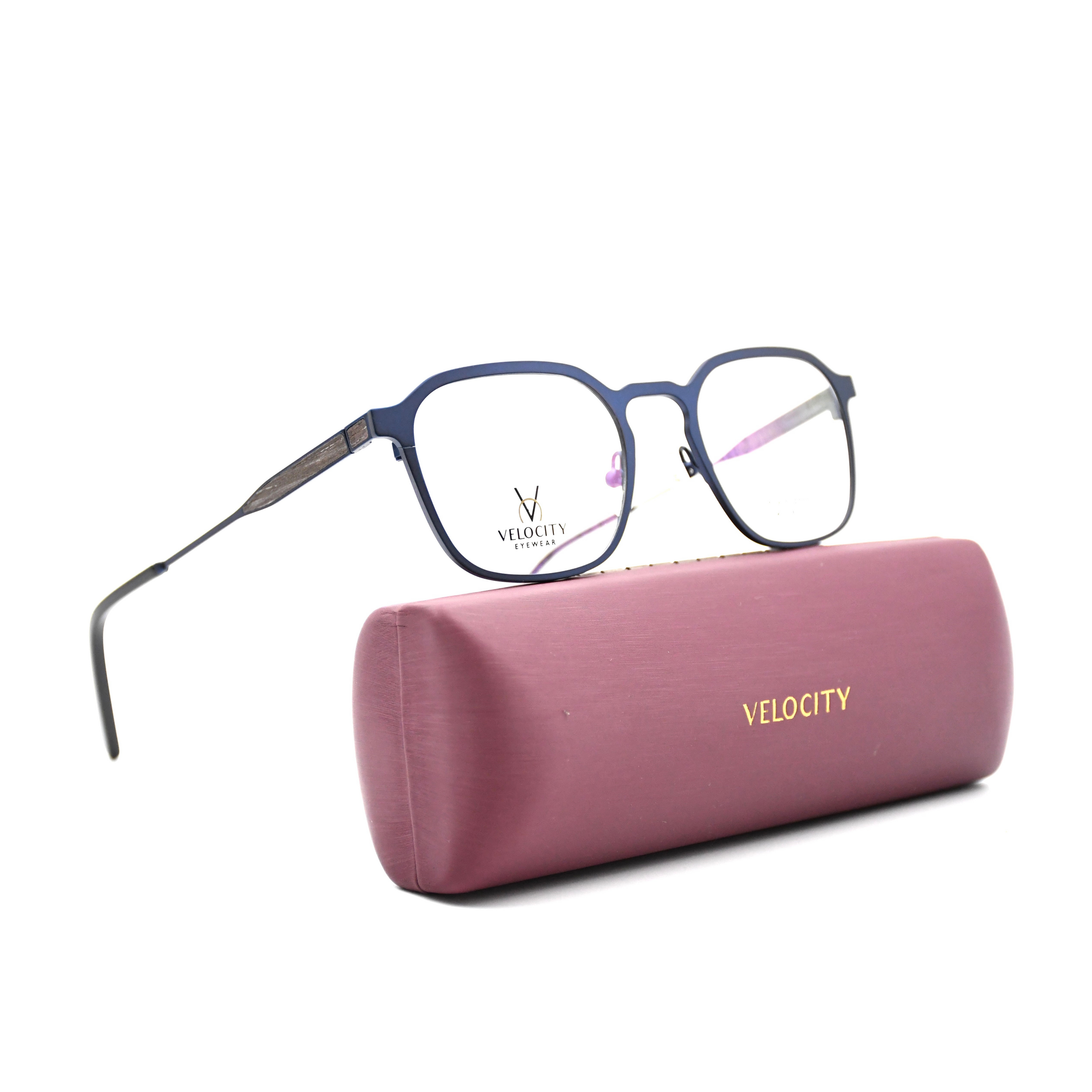 Velocity Rectangle Full Rim Metal Eyeglasses - 4032M-M7