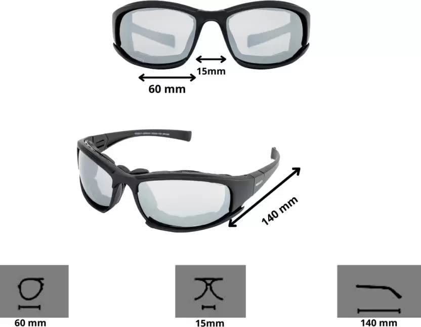 Velocity Optics - Riding Sports Sunglass | Driving Clear Vision | Car Driving | Bike Riding Glasses (SG/VG781/D1)
