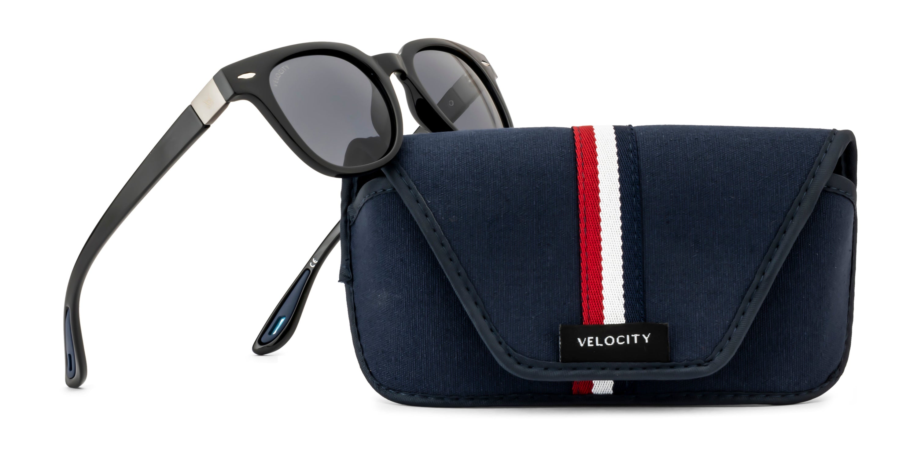 Velocity Full Rim Retro New Wayfarer Polarized Sunglass