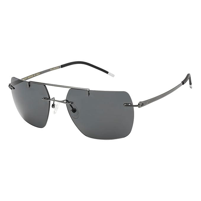 Luxe De Paris Polarized Premium Titanium Rimless Sunglasses 8232TT/C1 – Luxury Redefined