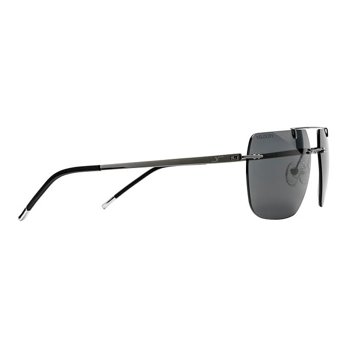 Luxe De Paris Polarized Premium Titanium Rimless Sunglasses 8232TT/C1 – Luxury Redefined