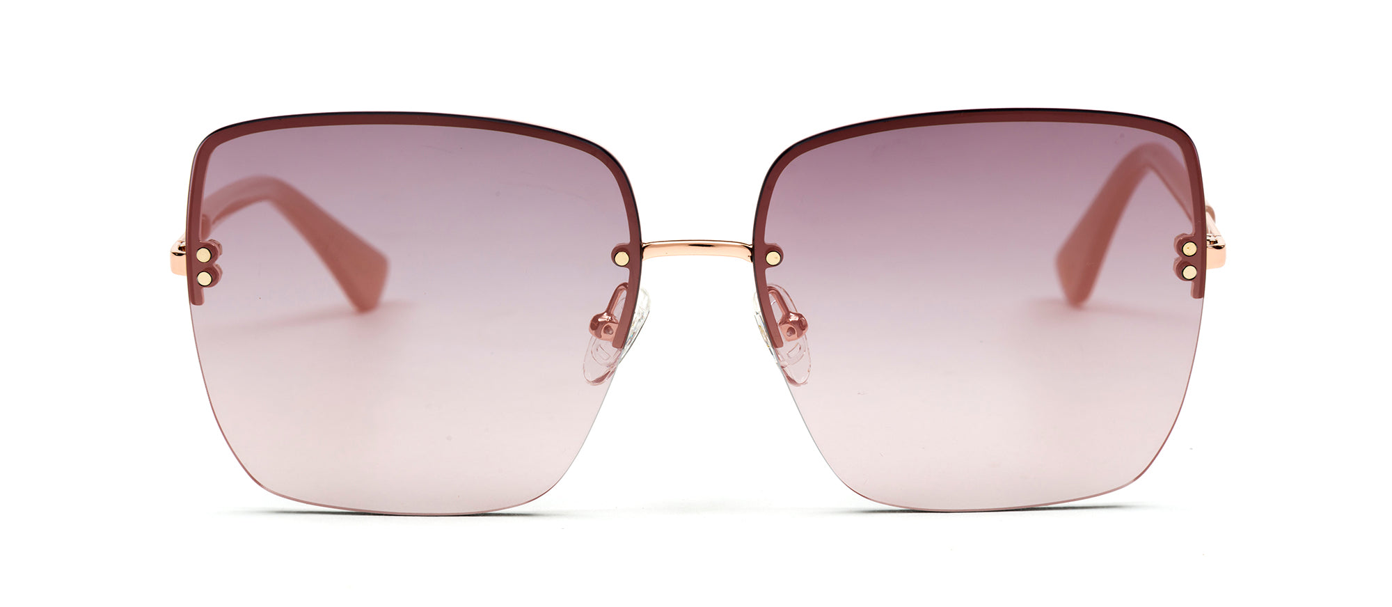 Velocity Luxe De Paris 873 Half Rim Rose Gold Sunglass