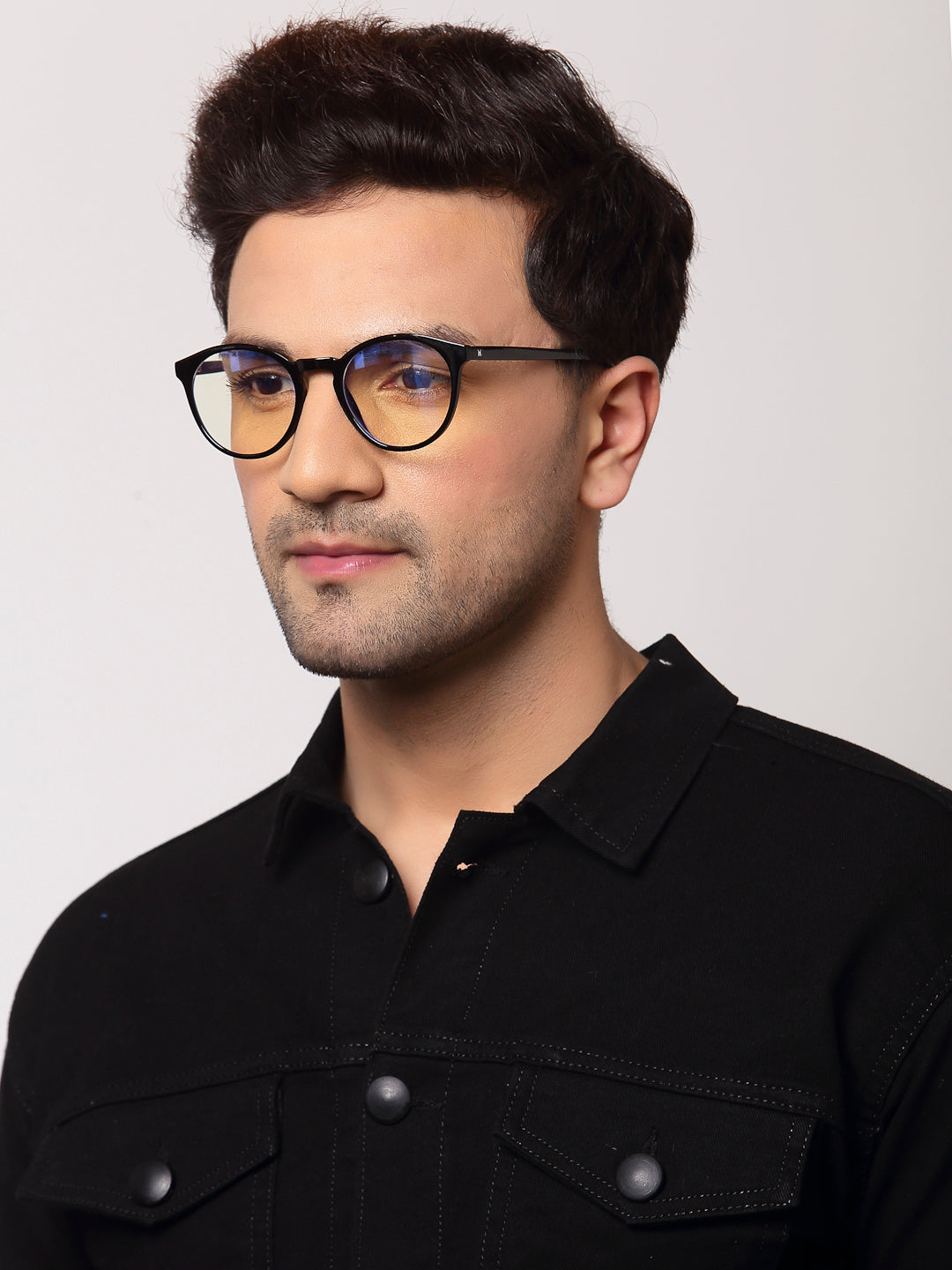 Velocity Full Rim Oval Anti Glare  Blue Cut Computer Glass Black Frame
