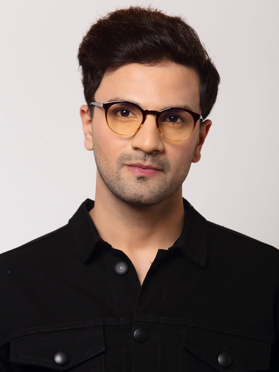 Velocity Full Rim Oval Anti Glare  Blue Cut Brown Frame