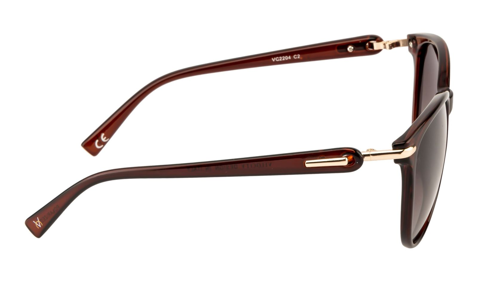 Velocity Polarized Oval Gradient Brown POL Sunglasses