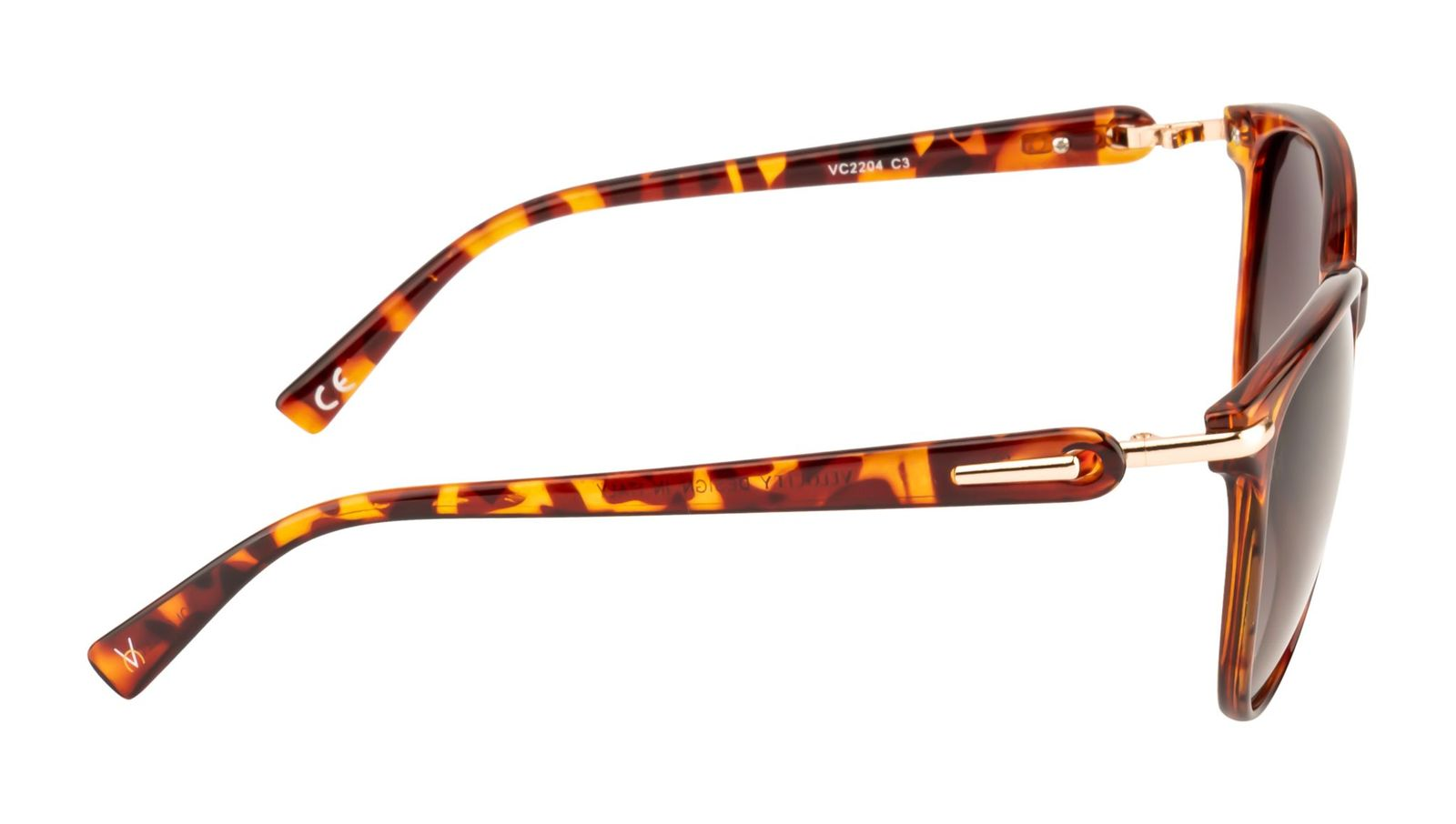 Velocity Oval Gradient Brown POL Polarized Sunglasses