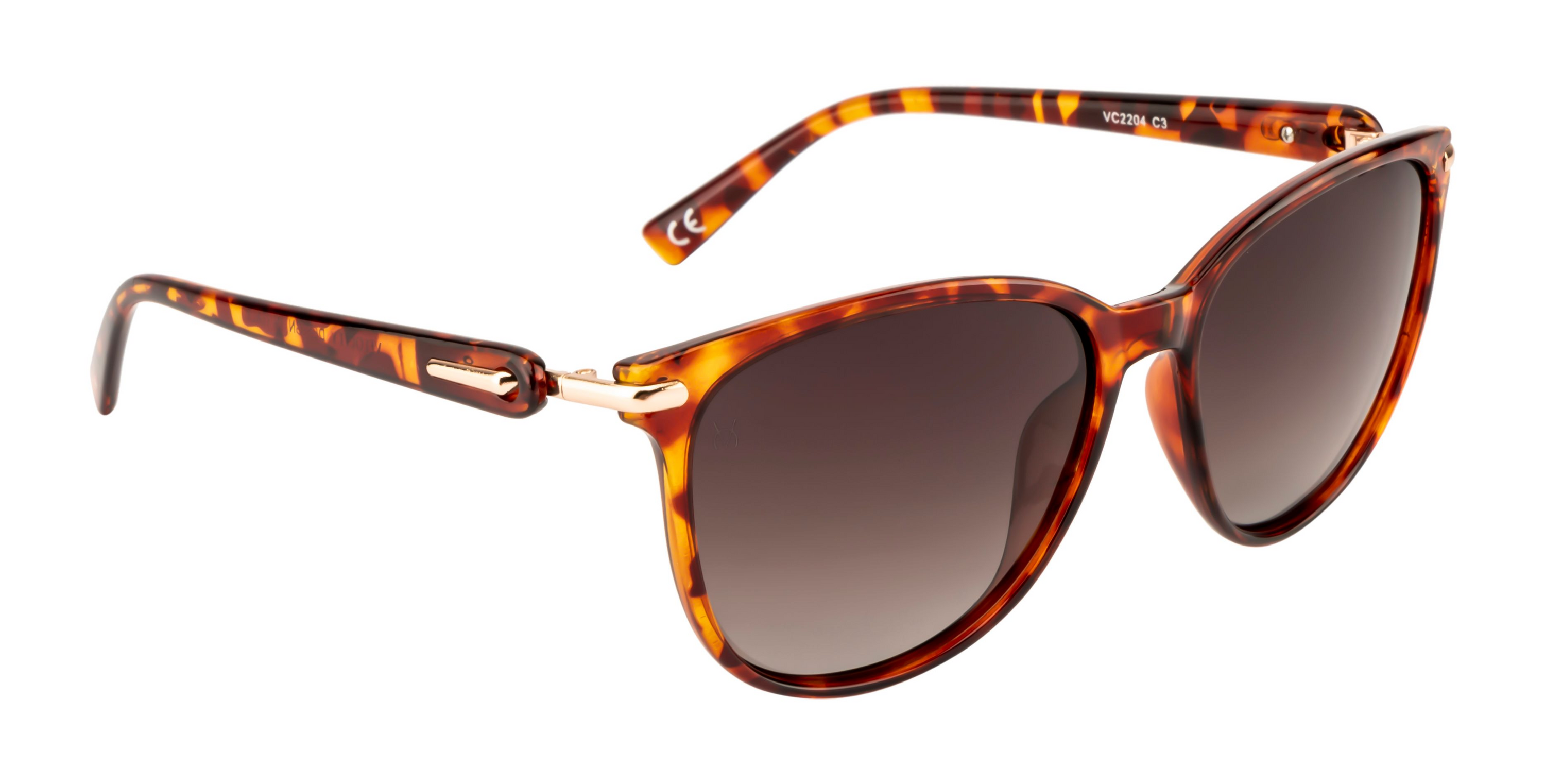 Velocity Oval Gradient Brown POL Polarized Sunglasses