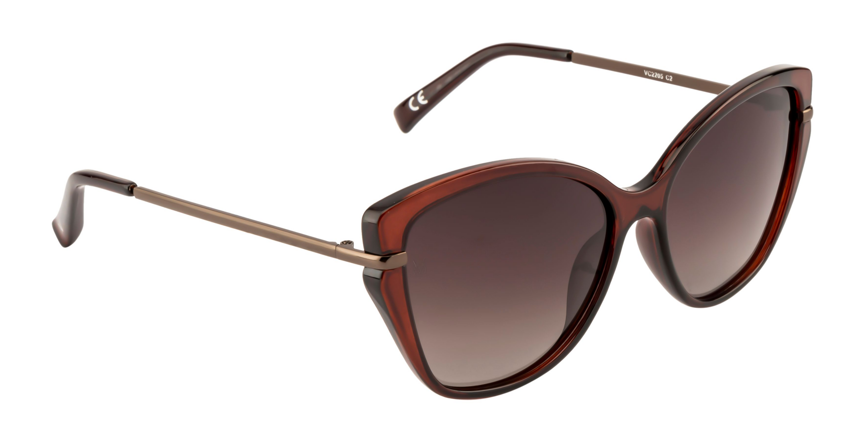 Velocity Polarized Butterfly Gradient Brown POL Sunglasses