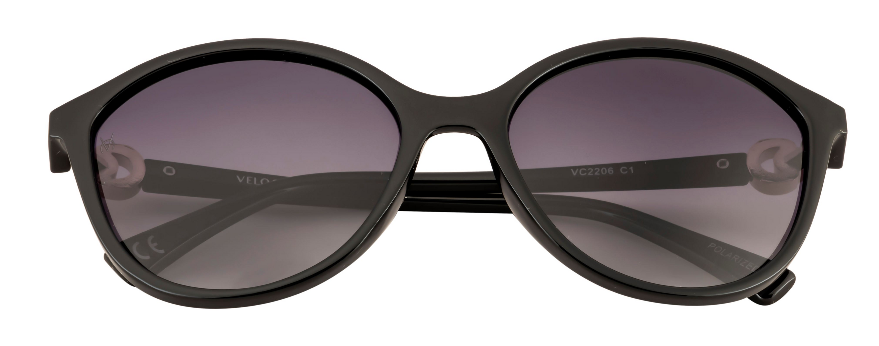 Velocity Polarized Oval  POL Gradient Smoke Sunglasses