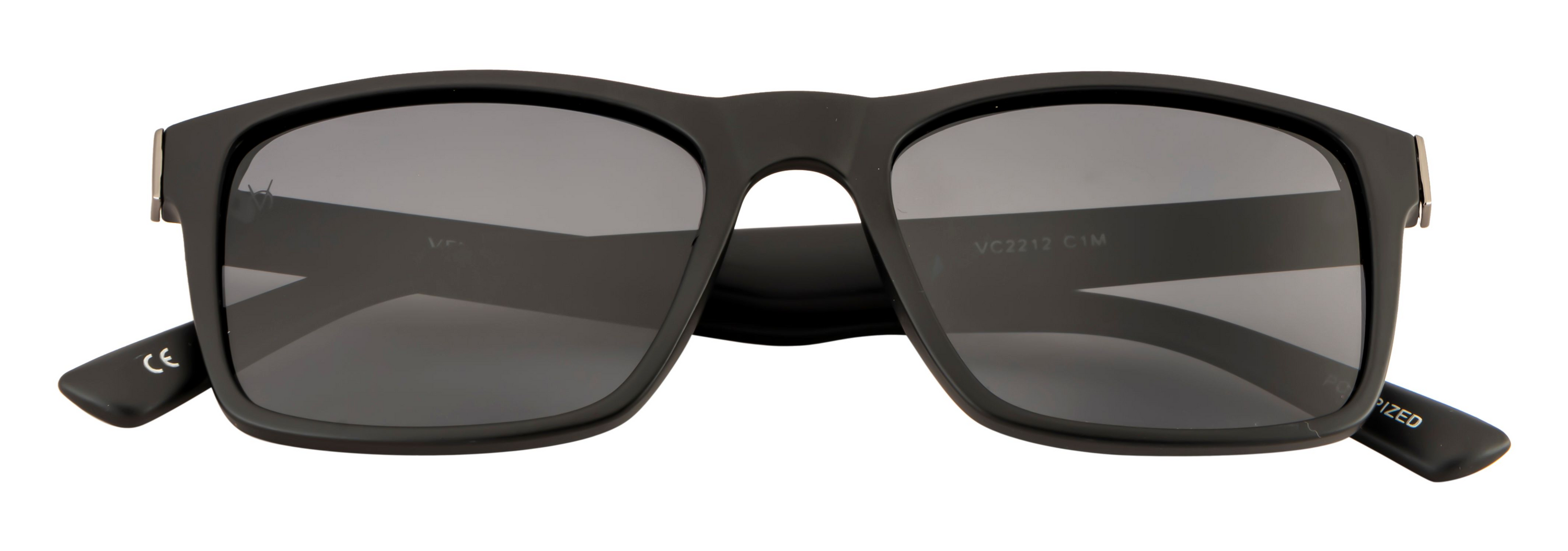 Velocity Polarized  POL Rectangular Eyewear Series Retro Square Sunglasses (For Men, Black)