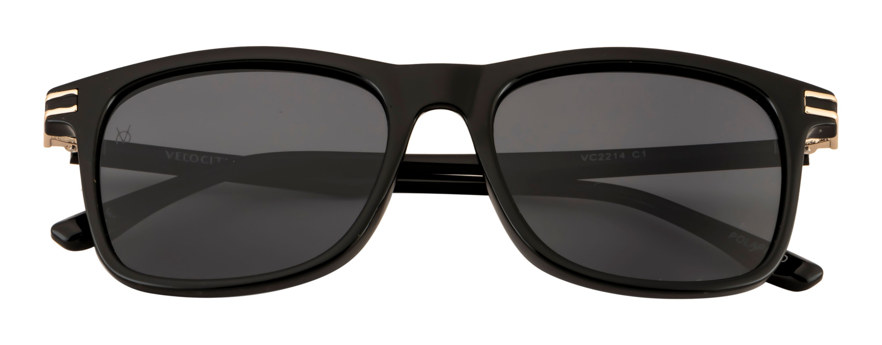 Velocity Dark Gray Polarized Rectangular Series POL Sunglasses for Men