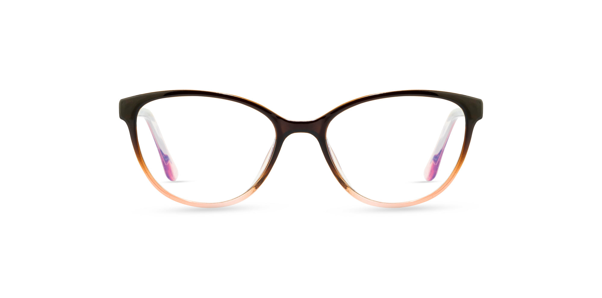 Velocity Full Rim Cat Eye Anti Glare  Blue Cut Brown Frame
