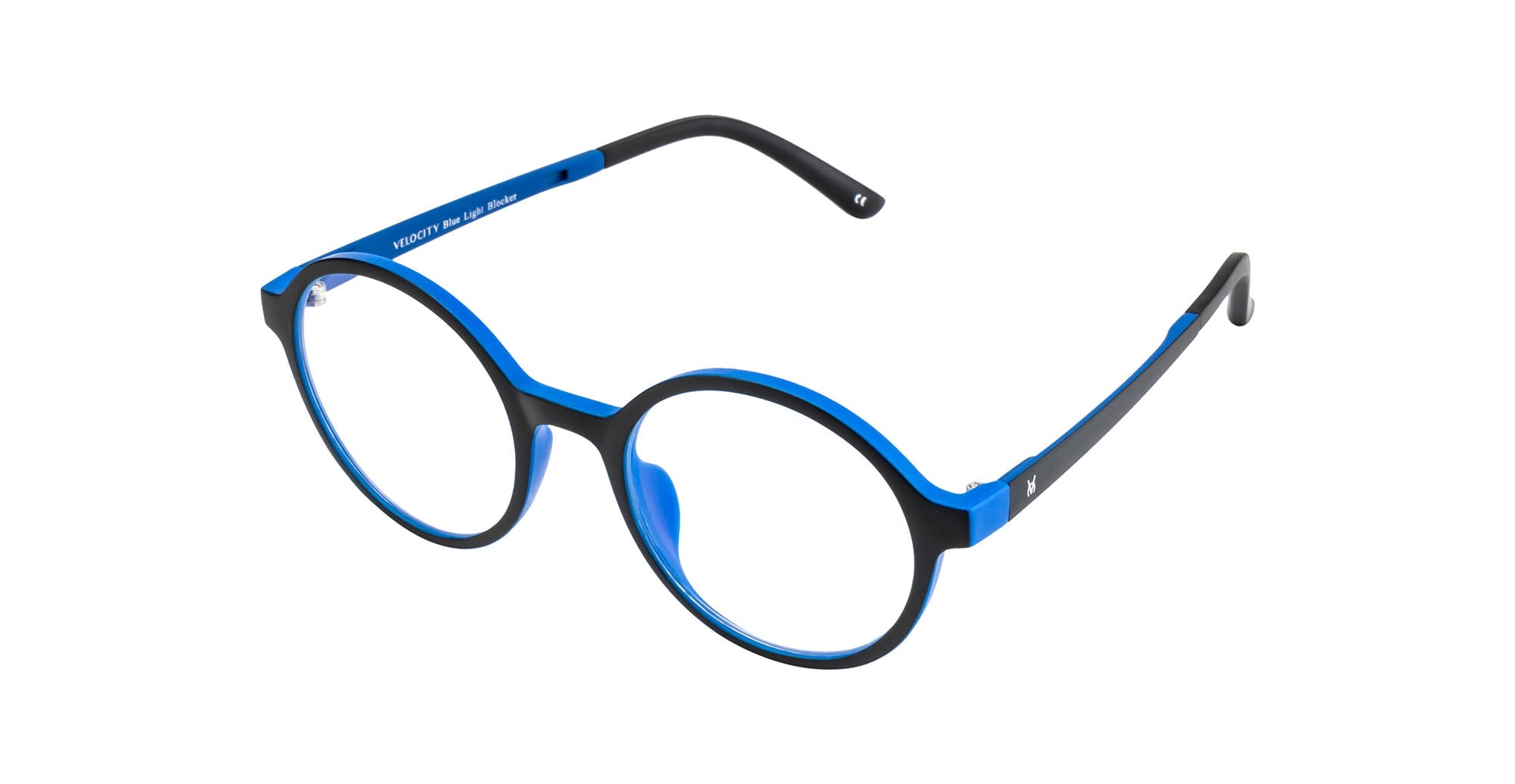 Velocity Full Rim Oval Anti Glare  Blue Cut Black Frame