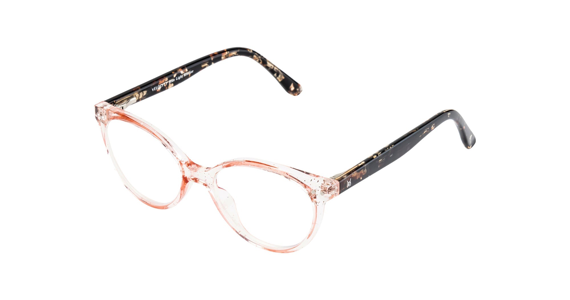 Velocity Full Rim Cat Eye Anti Glare  Blue Cut White & Pink Frame