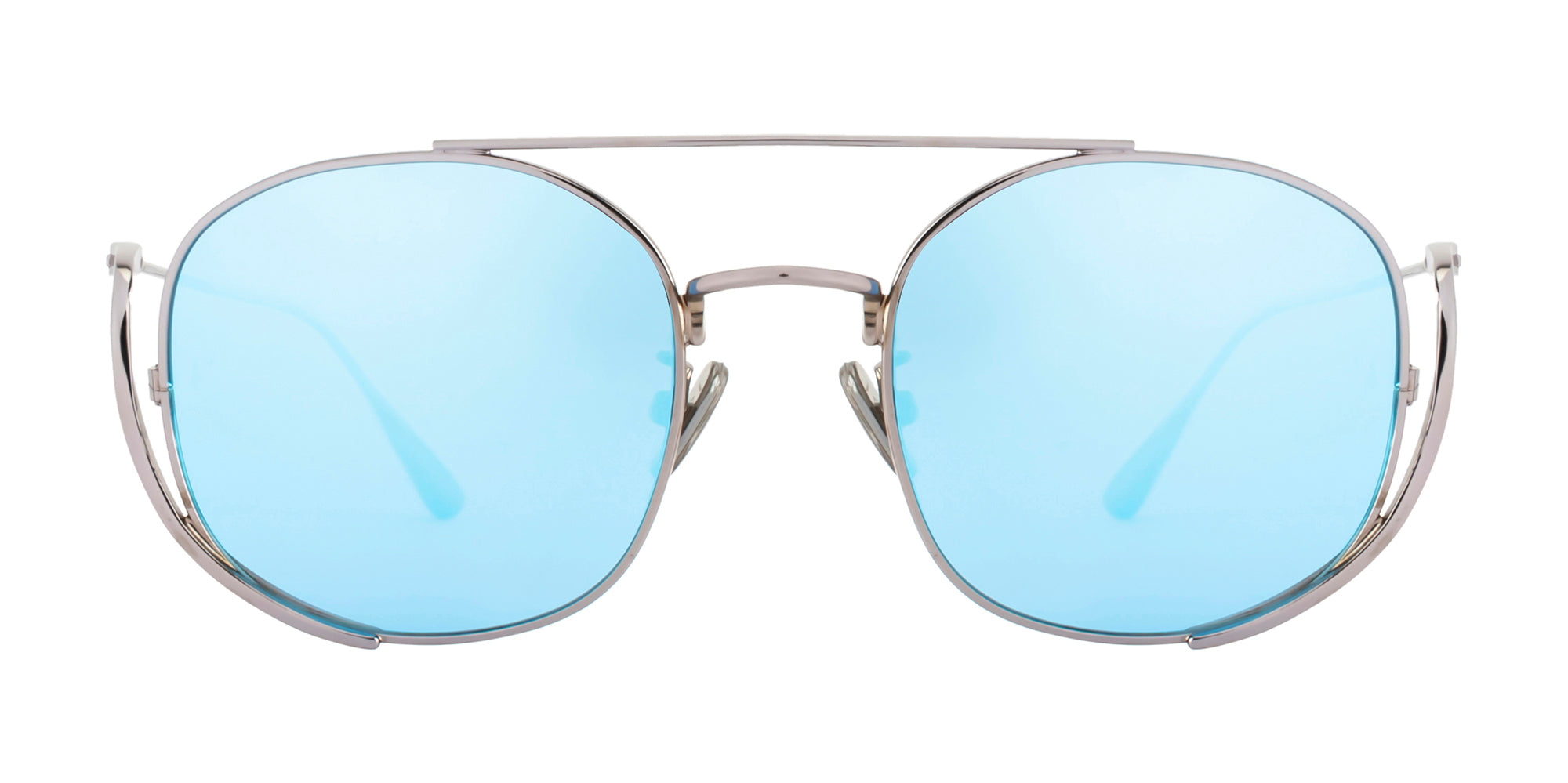 Velocity Optics Polarized 6262-M1 Silver Oval Sunglass