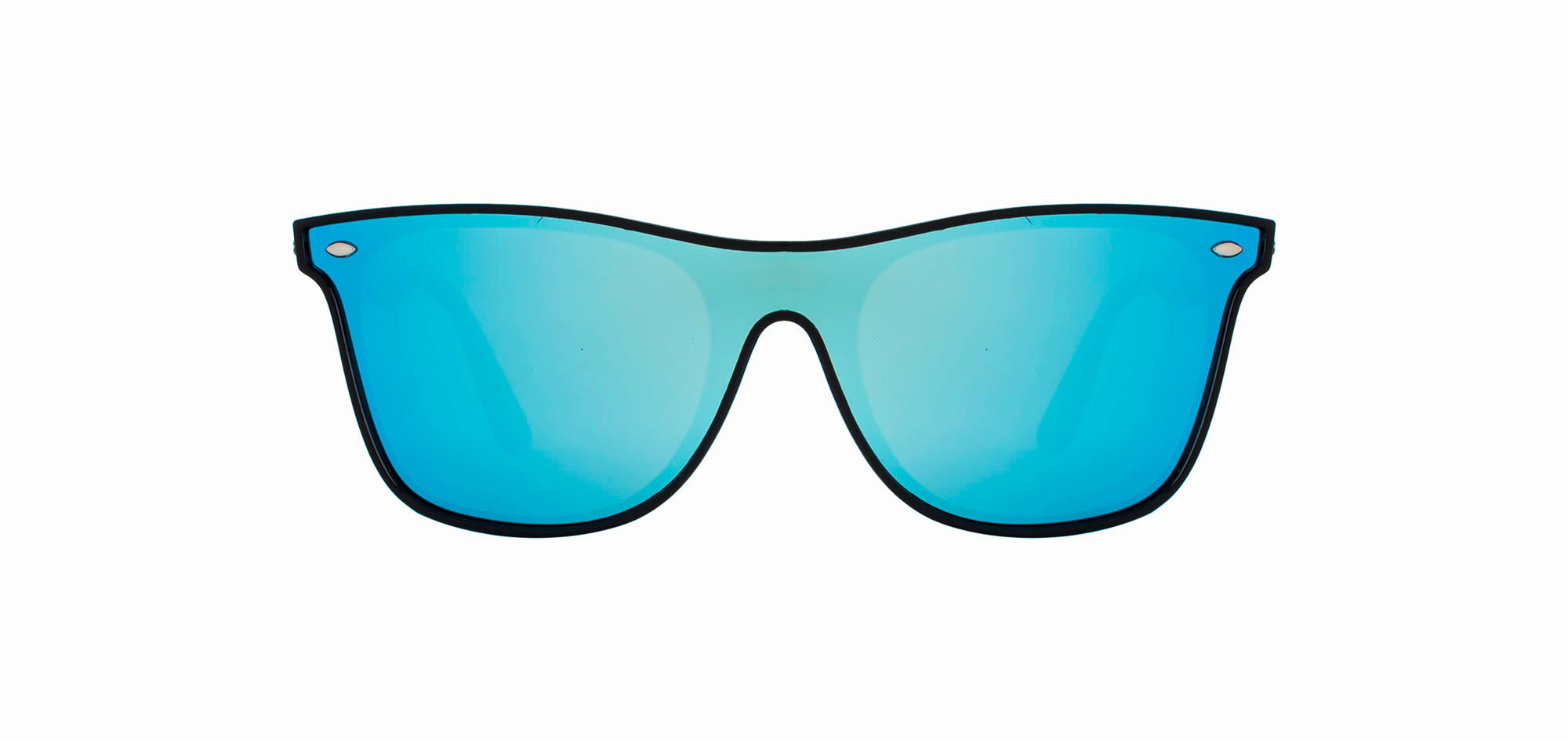 Velocity Polarized Blue Square Butterfly Shape Sunglass