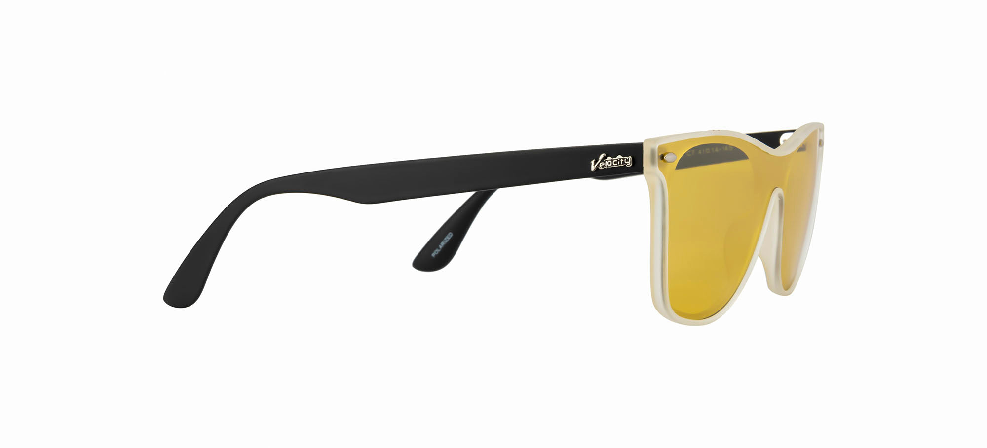 Velocity Polarized Yellow Square Butterfly Shape Sunglass
