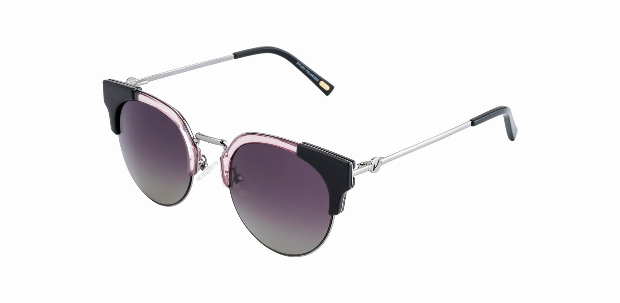 Velocity Sunglasses Silver Oval Sunglass
