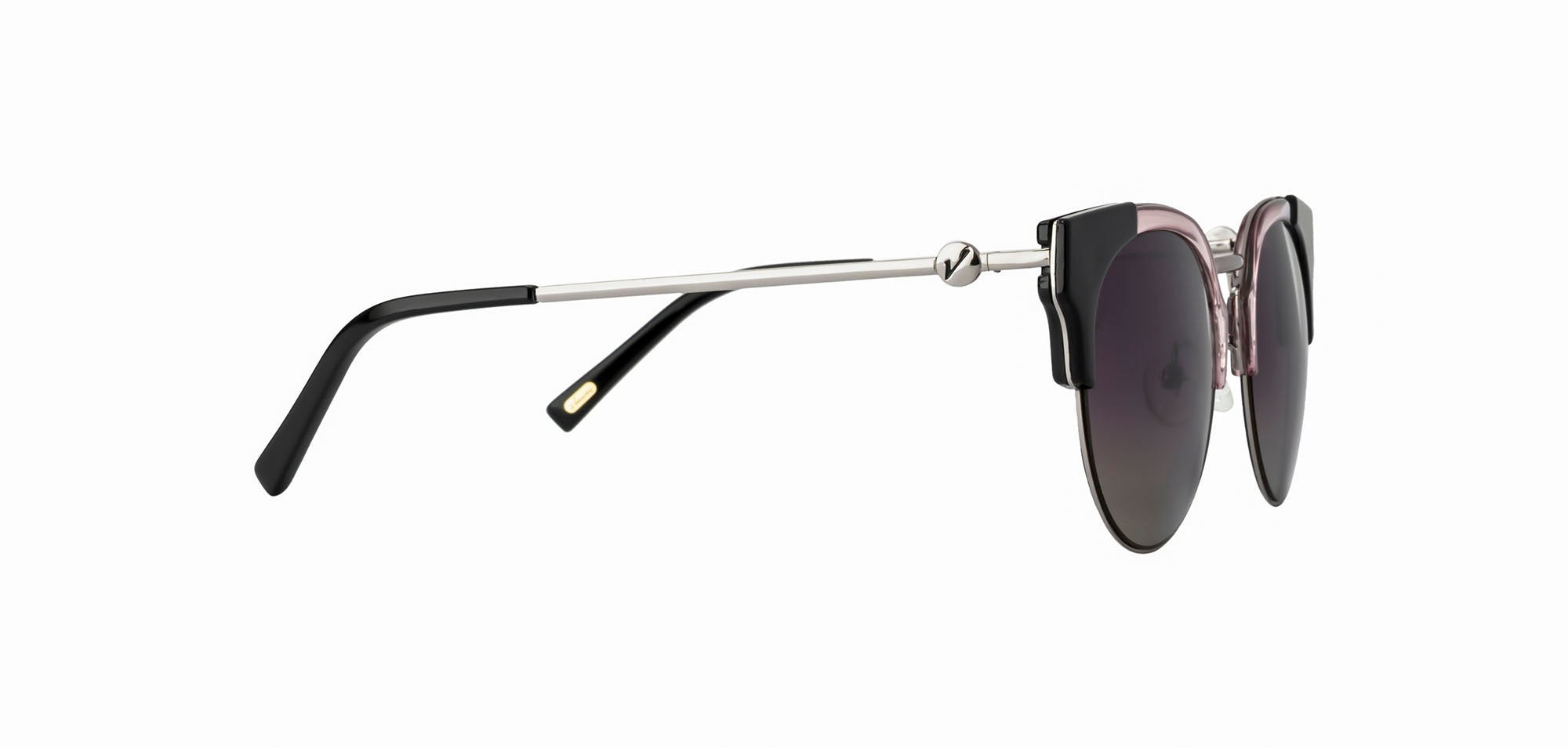 Velocity Sunglasses Silver Oval Sunglass