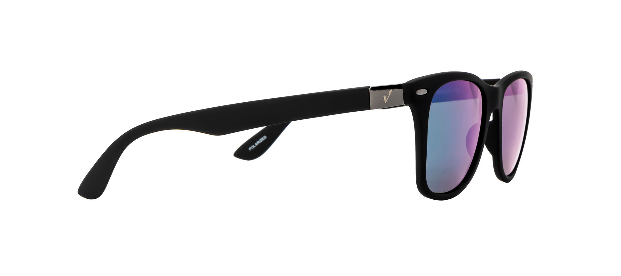 Velocity Sunglasses Polarized 1960 Black Square Sunglass