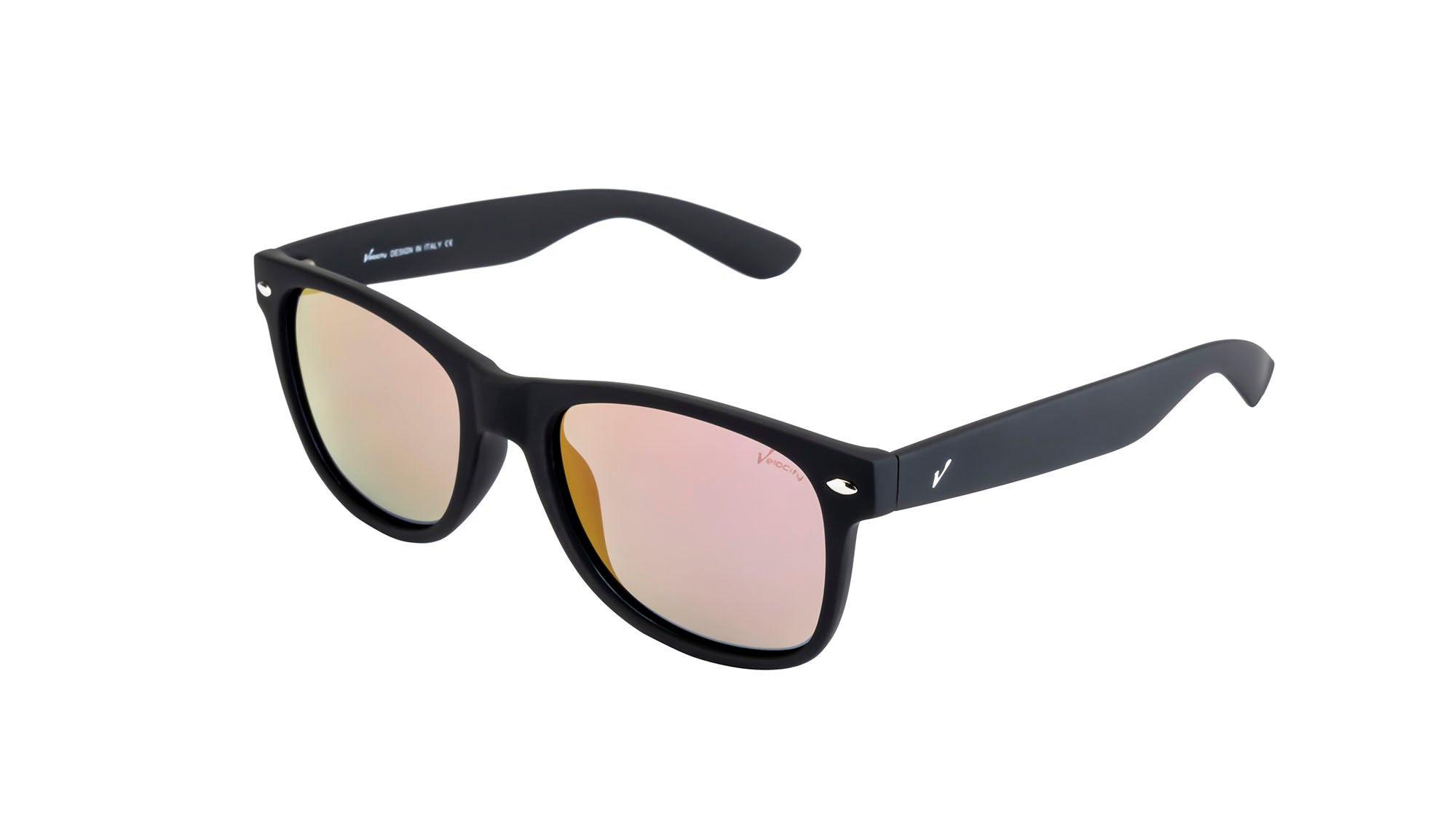 Velocity Sunglasses Polarized 1958 Black Square Sunglass