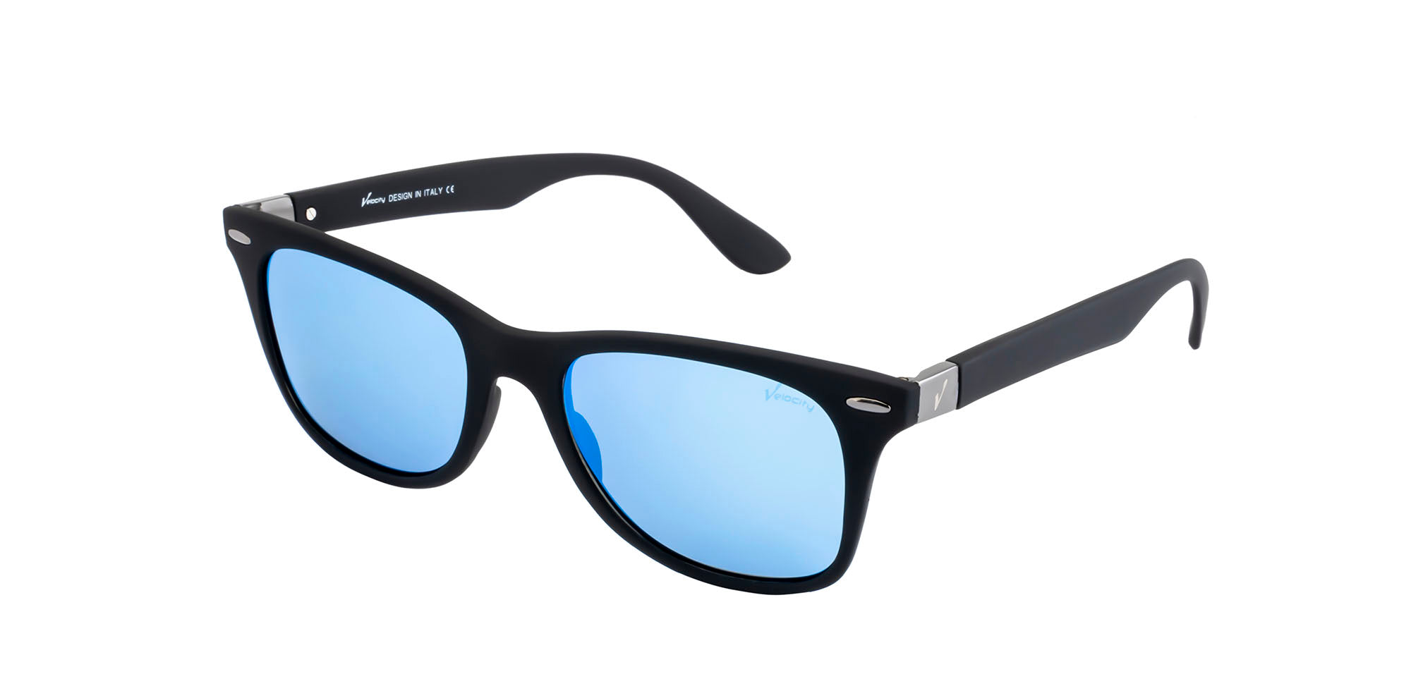 Velocity Sunglasses Polarized 1960 Black Square Sunglass