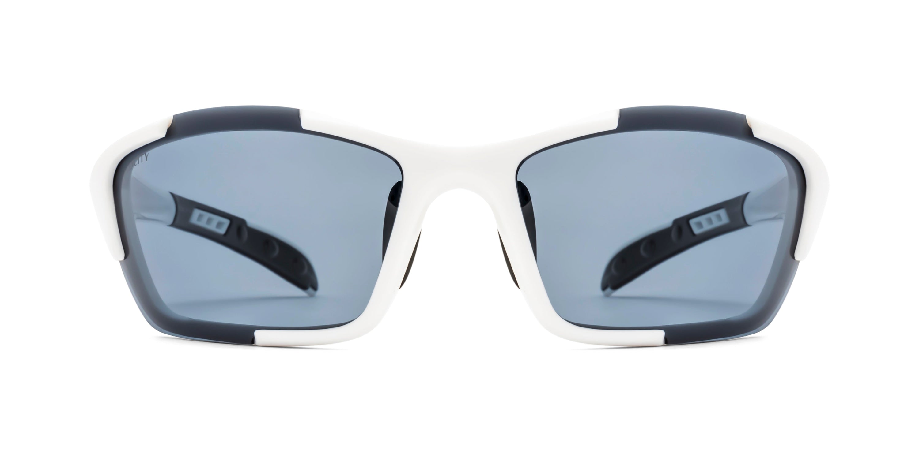 Velocity Men UV Protected - Polycarbonate Lens Sports Sunglass - VC2543IP/WHT-BLK