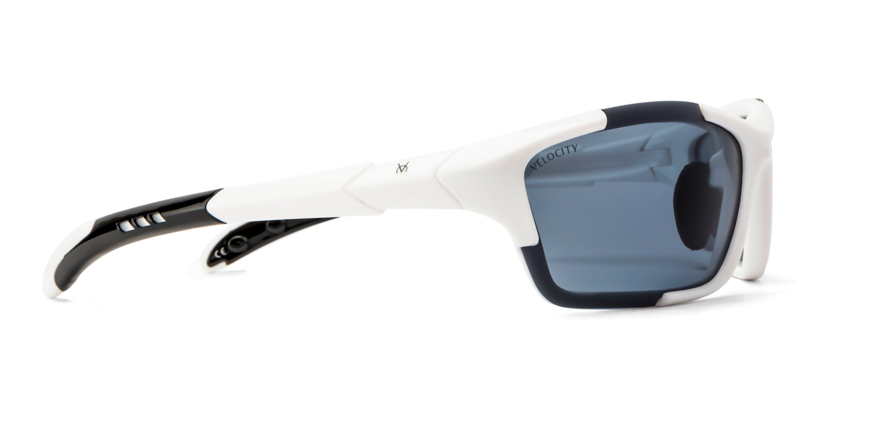 Velocity Men UV Protected - Polycarbonate Lens Sports Sunglass - VC2543IP/WHT-BLK