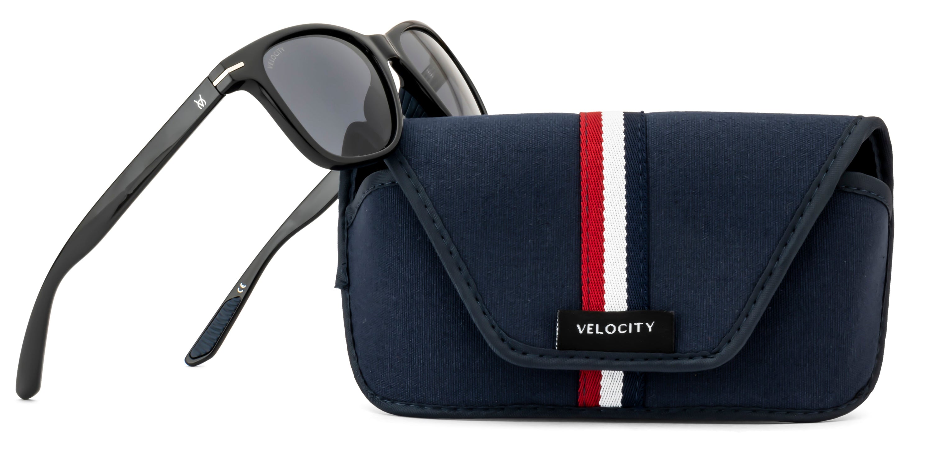 Velocity Full Rim Retro New Wayfarer Polarized Sunglass