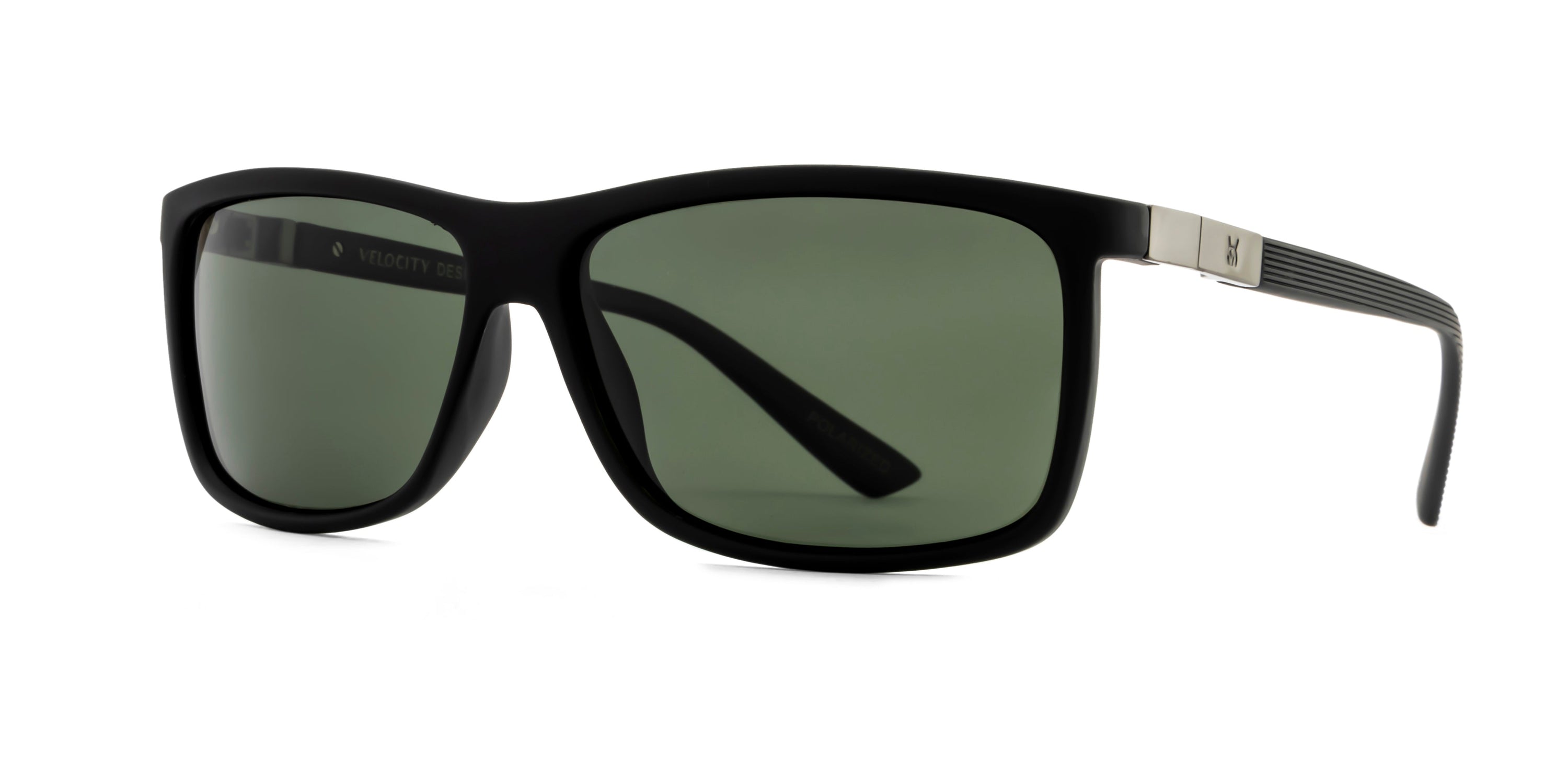 Velocity Full Rim Retro Rectangle Polarized Sunglass