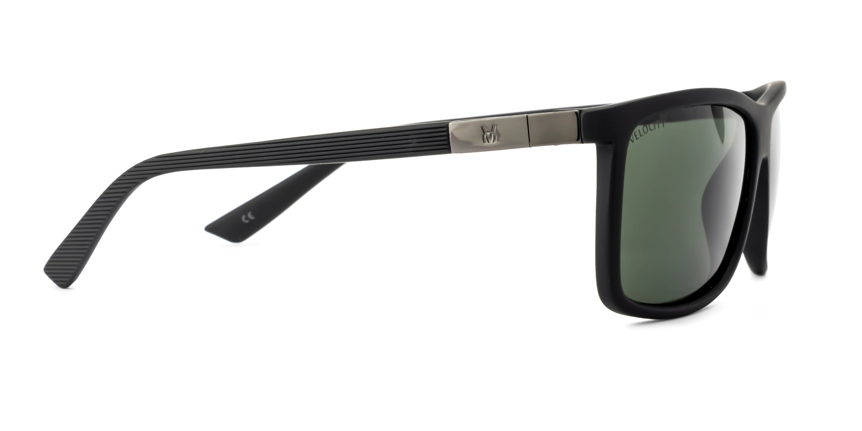 Velocity Full Rim Retro Rectangle Polarized Sunglass