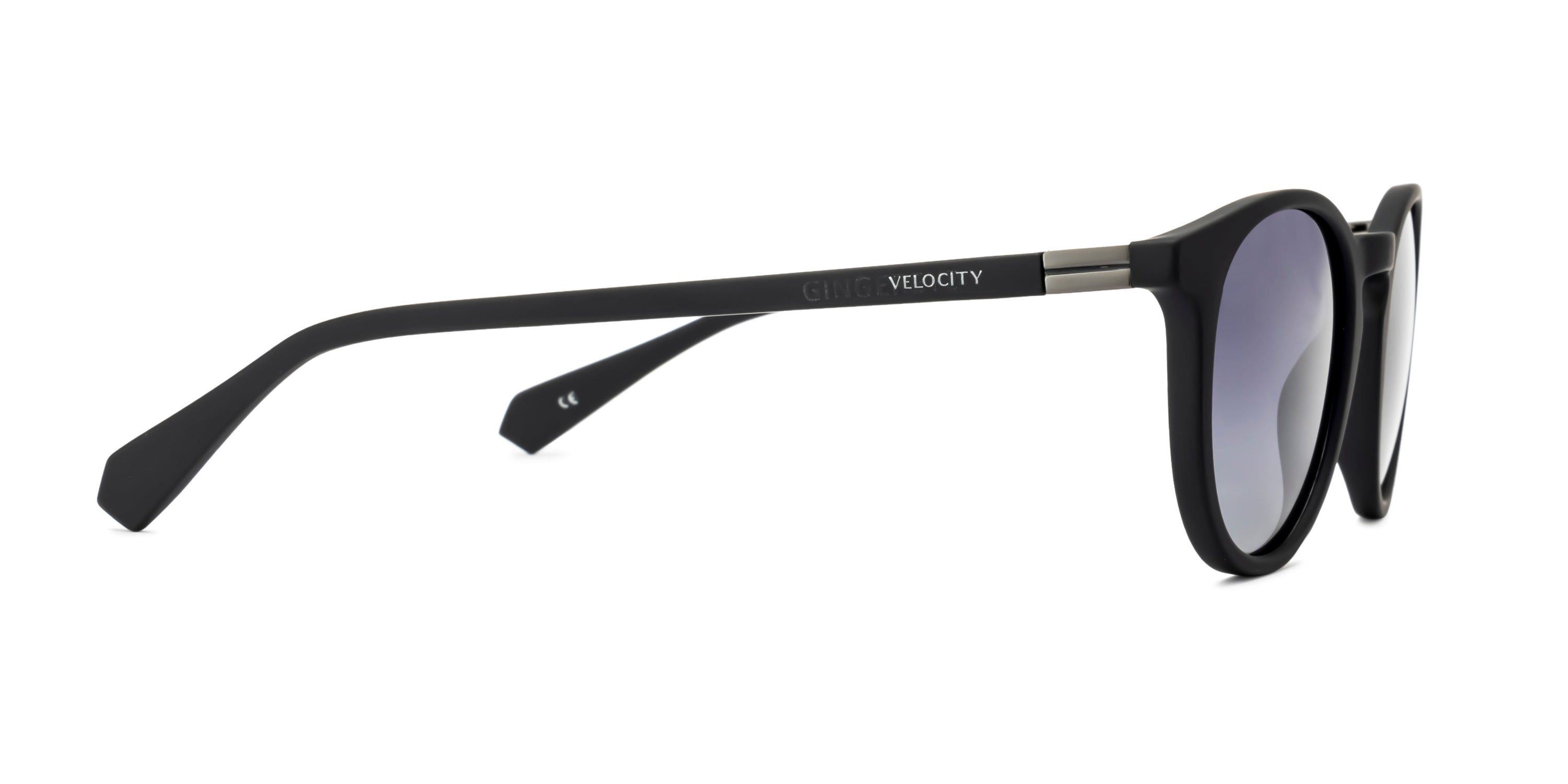 Velocity Full Rim Retro Round Polarized Sunglass
