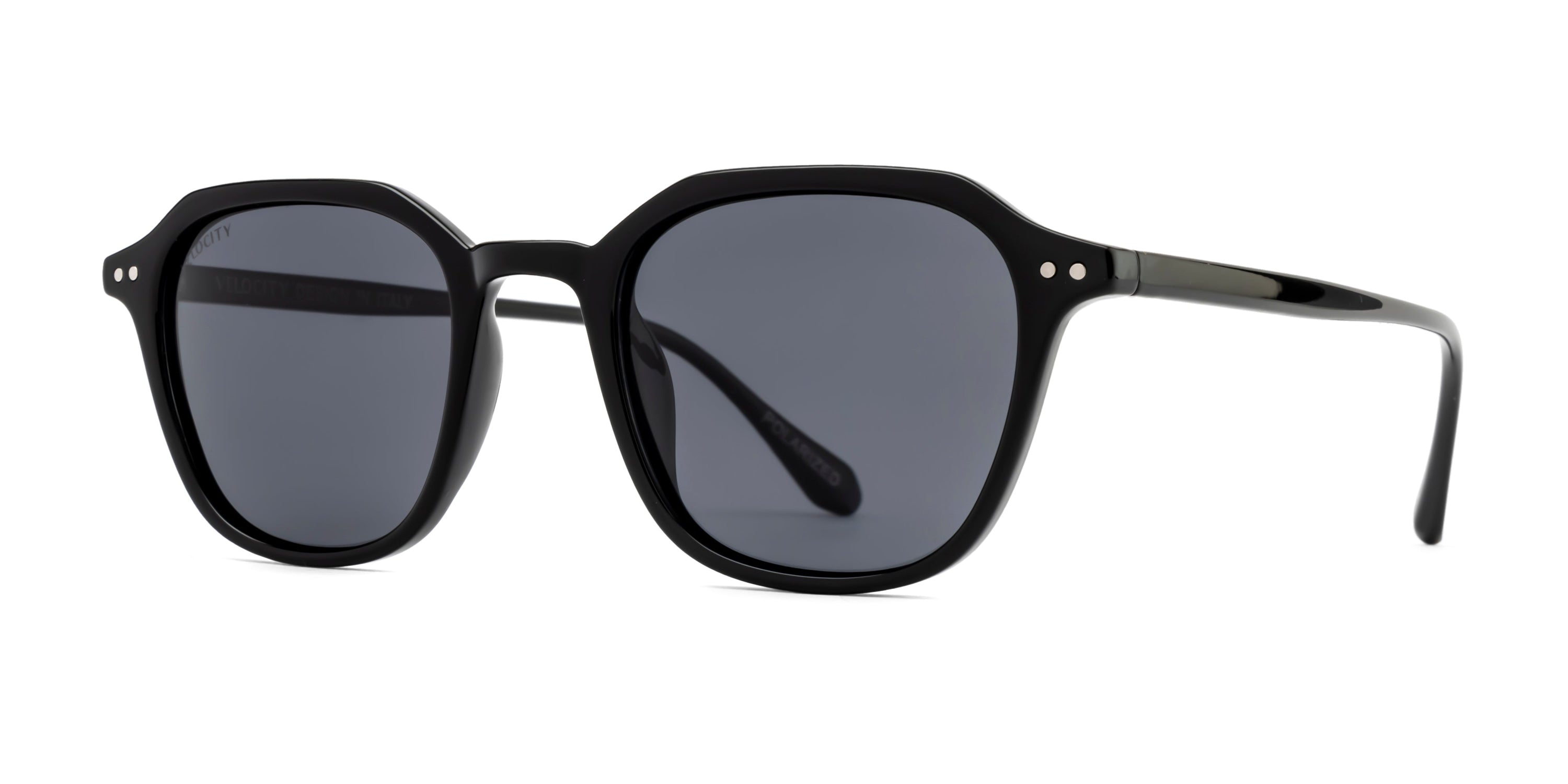 Velocity Full Rim Retro Wayfarer Polarized Sunglass