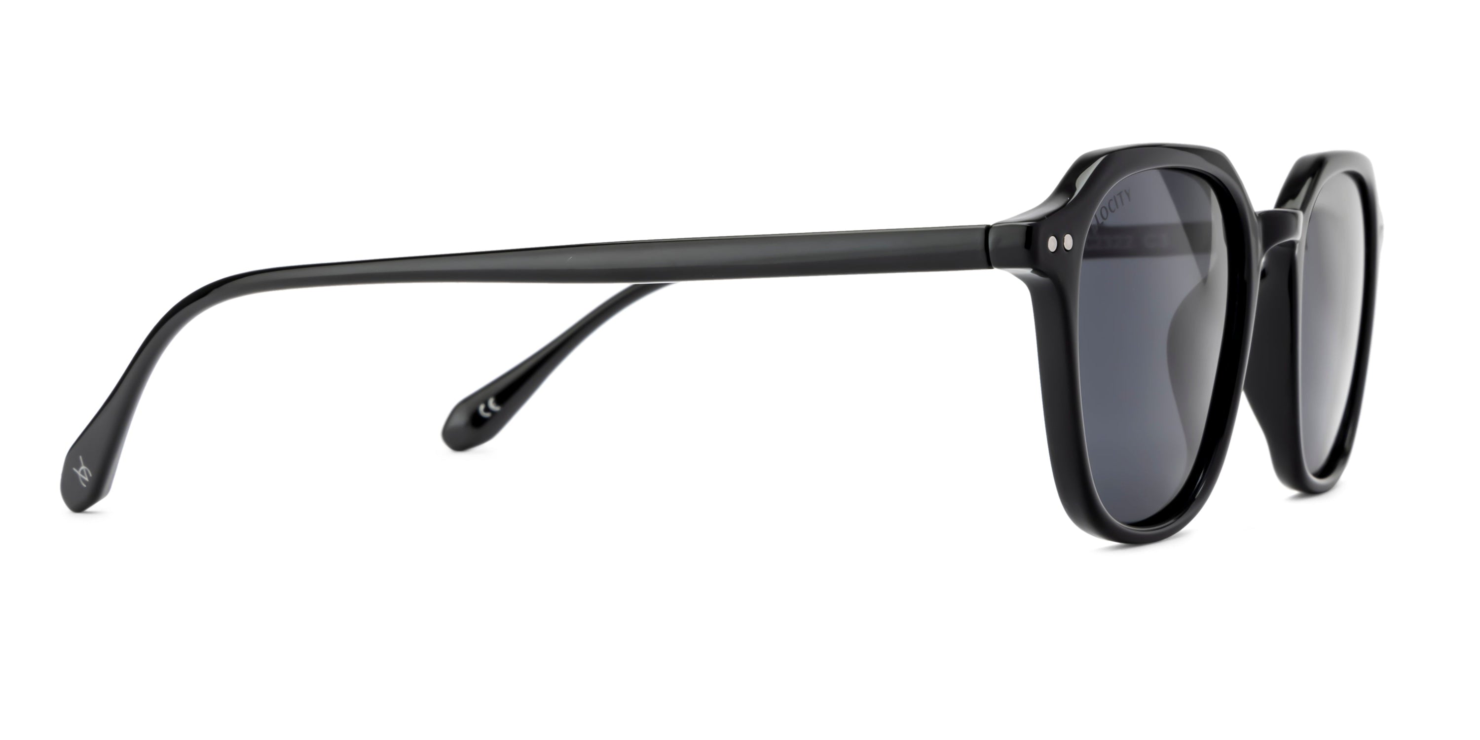 Velocity Full Rim Retro Wayfarer Polarized Sunglass