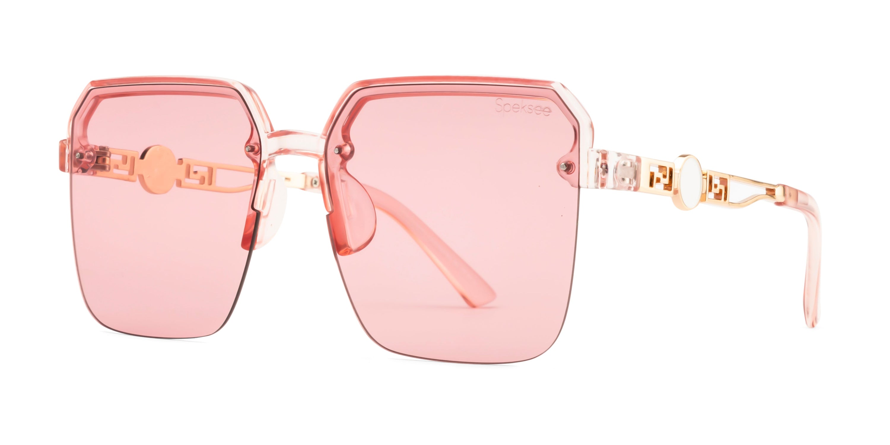 Speksee Half Rim Retro Square Sunglass