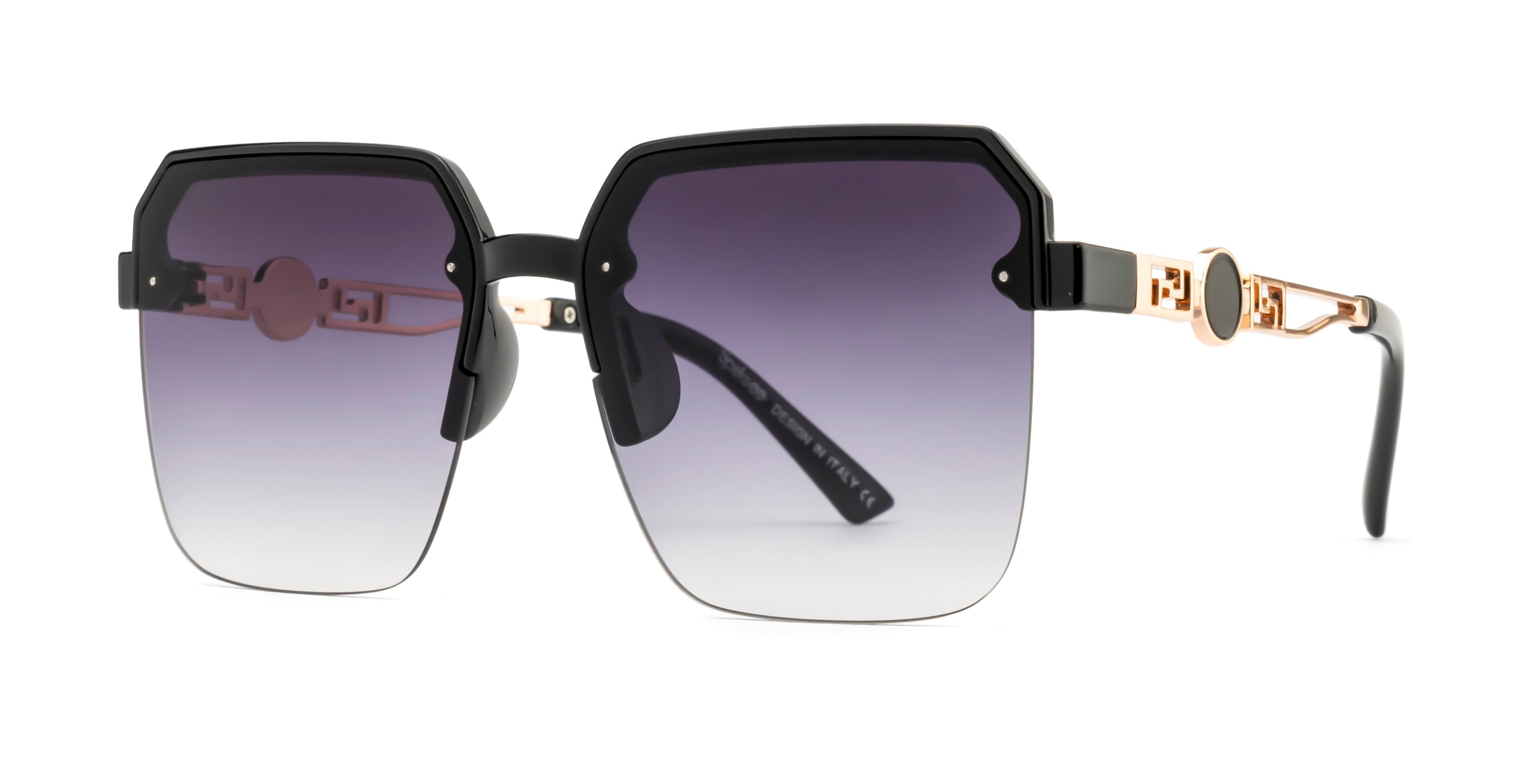 Speksee Half Rim Retro Square Sunglass