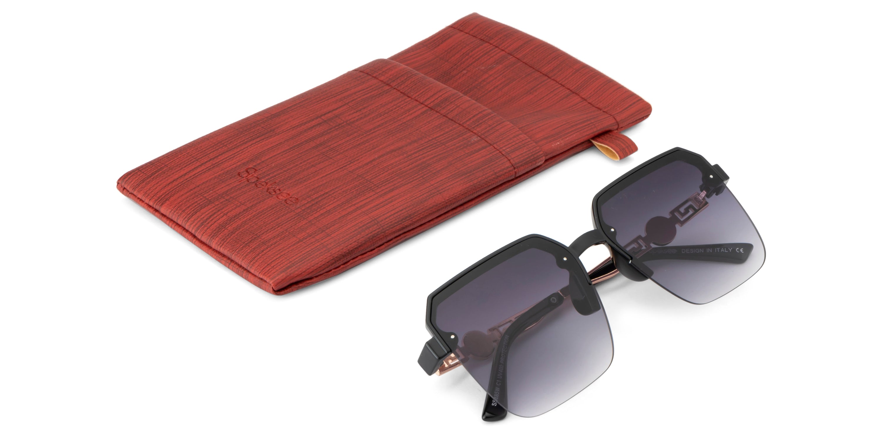 Speksee Half Rim Retro Square Sunglass