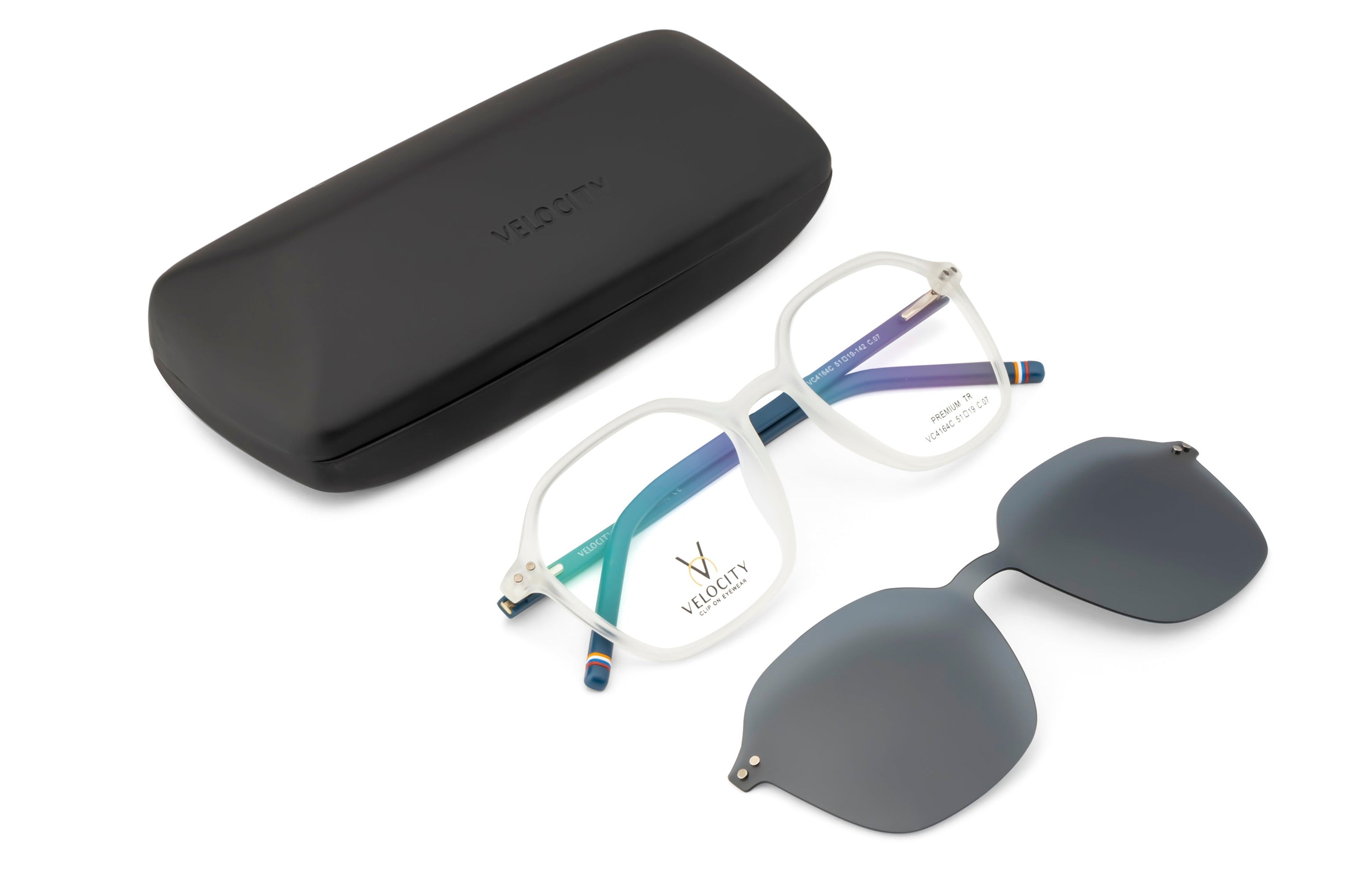 Velocity Magnetic Clip-On Sunglasses with Polarized Lens