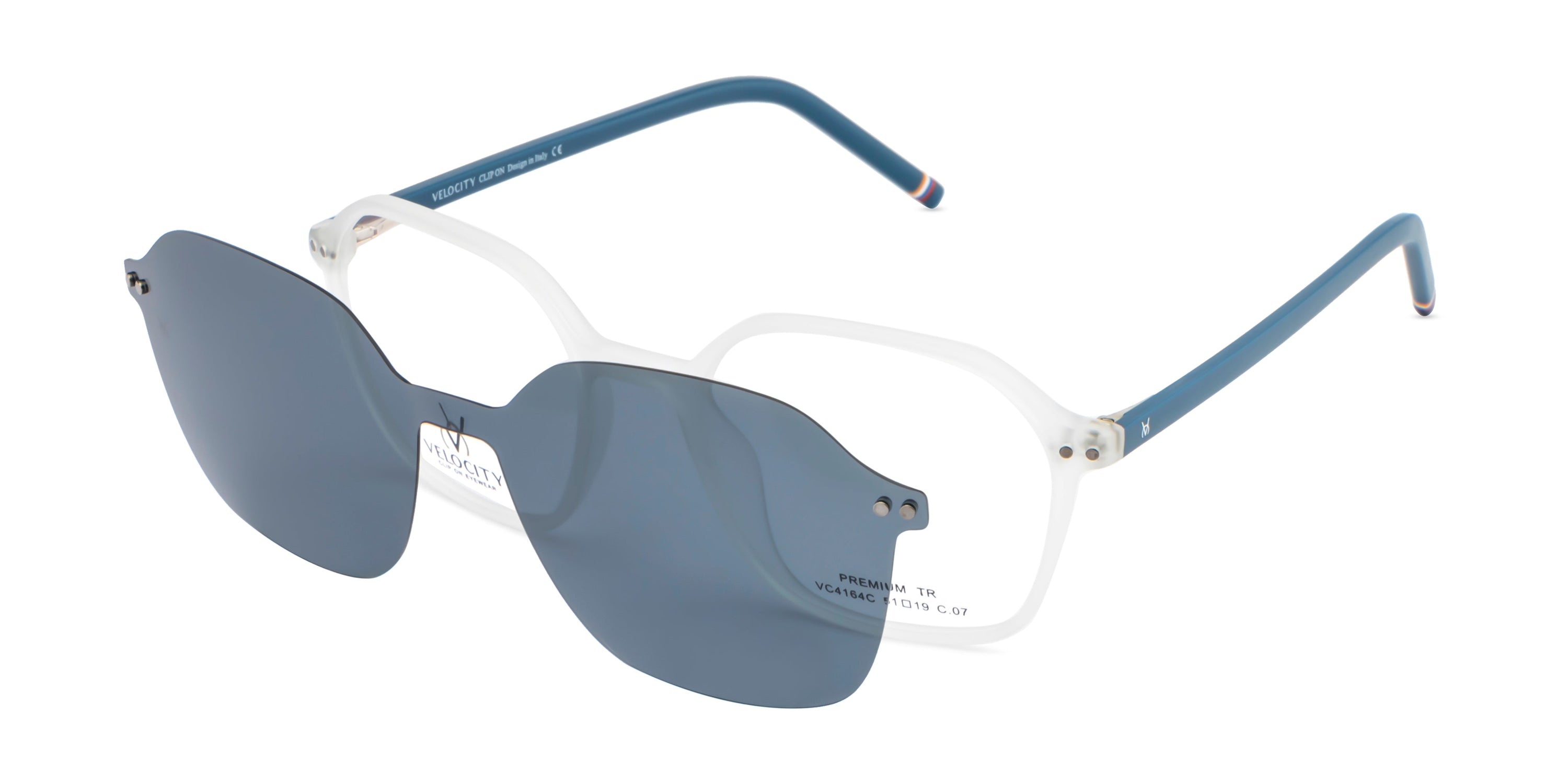 Velocity Magnetic Clip-On Sunglasses with Polarized Lens