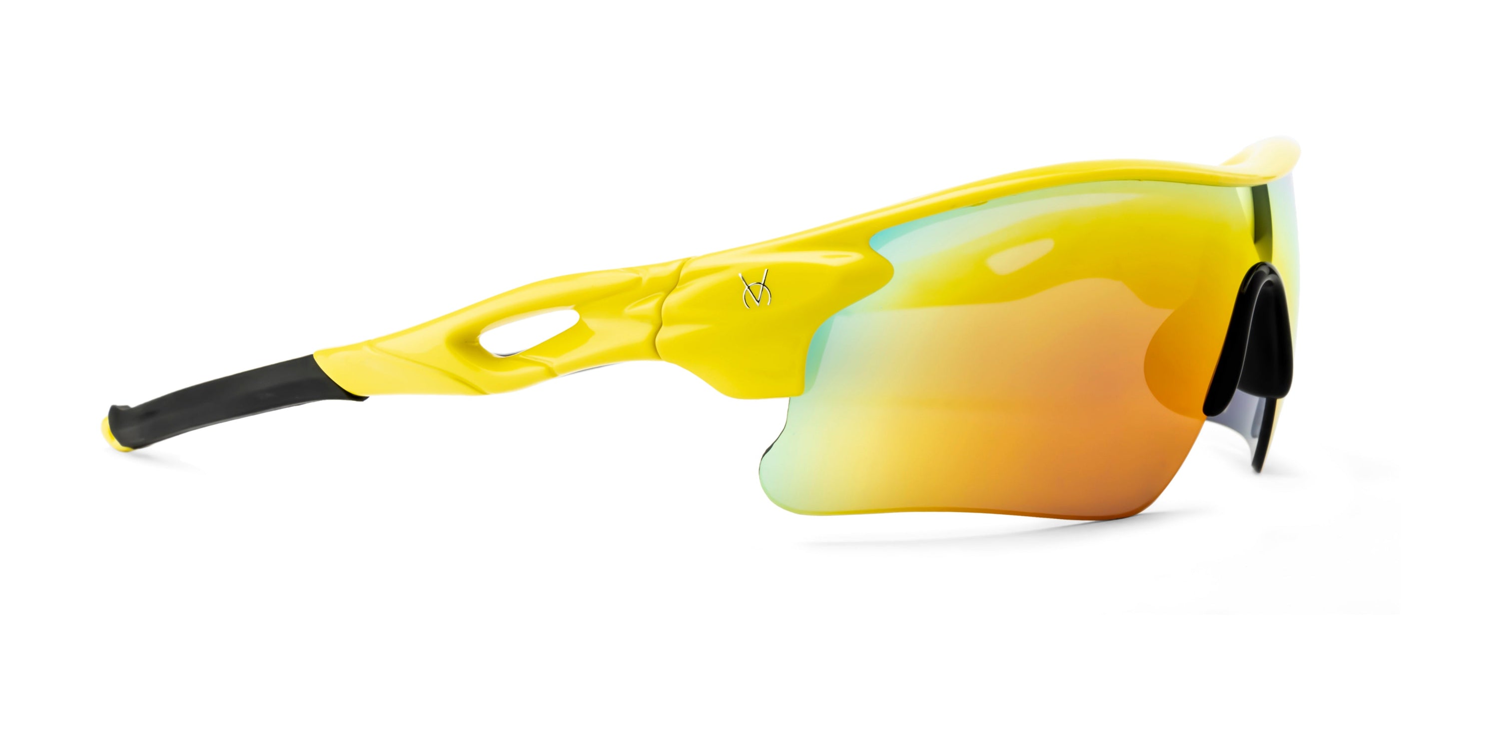 Velocity Sunglasses | Yellow and Multi Color | 100% UV Protected | Polycarbonate Sports Sunglasses for Men