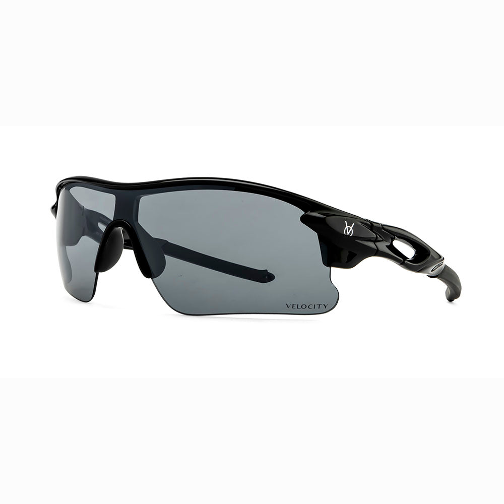 Velocity Sunglasses | Black and Grey| 100% UV Protected | Polycarbonate Sports Sunglasses for Men