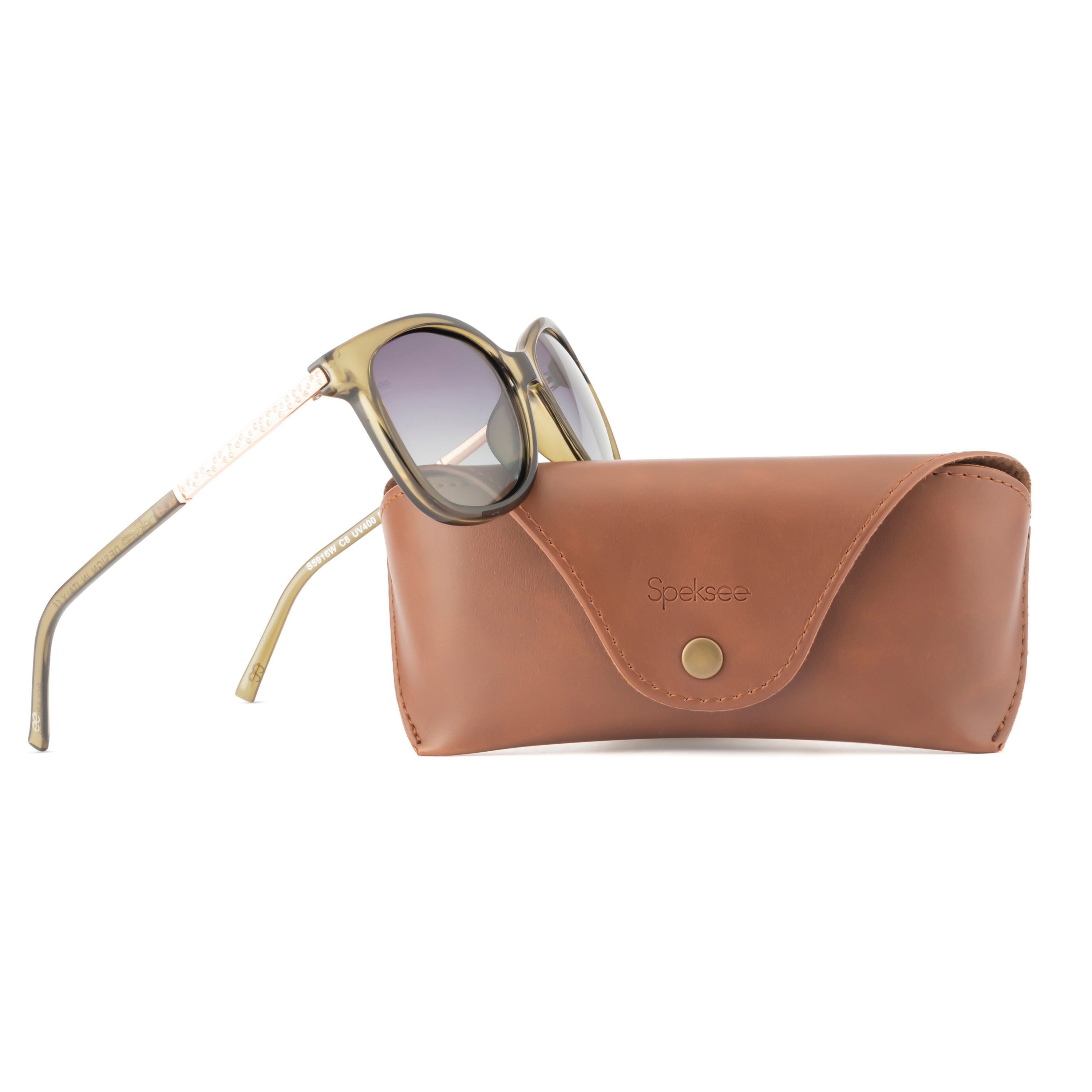 Speksee Full Rim Retro Polarized Sunglass for Women