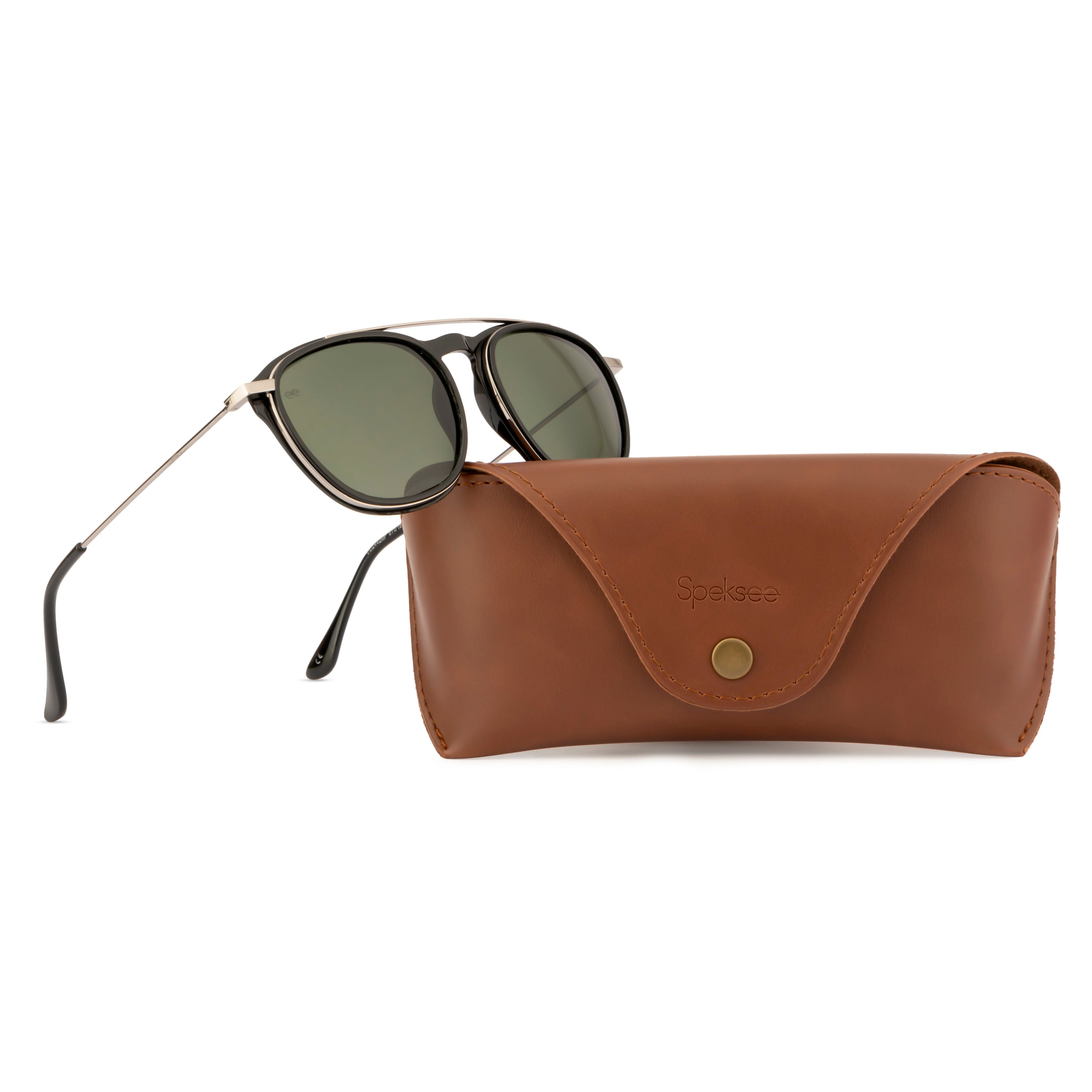 Speksee Full Rim Retro Polarized Sunglass for Men