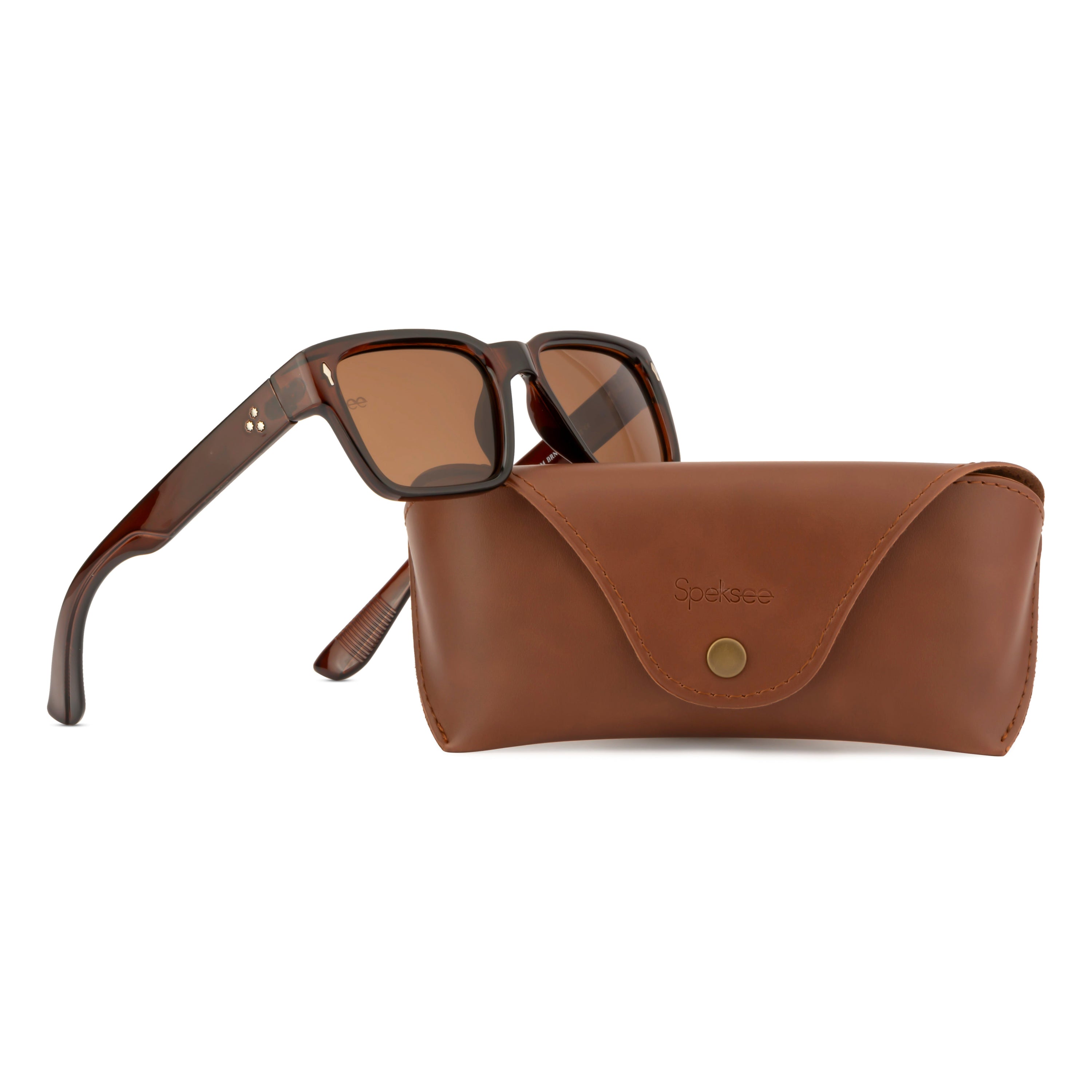 Speksee Full Rim Retro Polarized Sunglass for Men